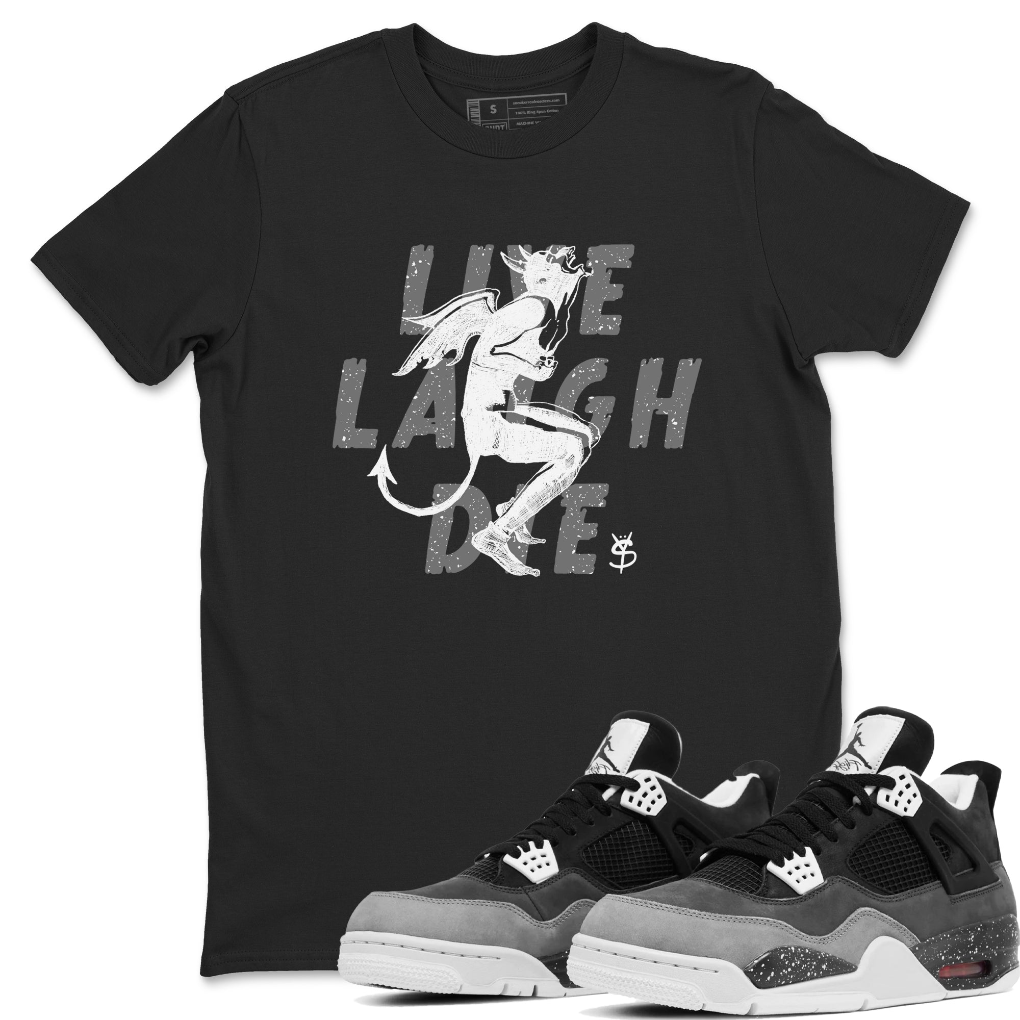 Laughing Devil snkmatch Tees - Air Jordan 4 Fear