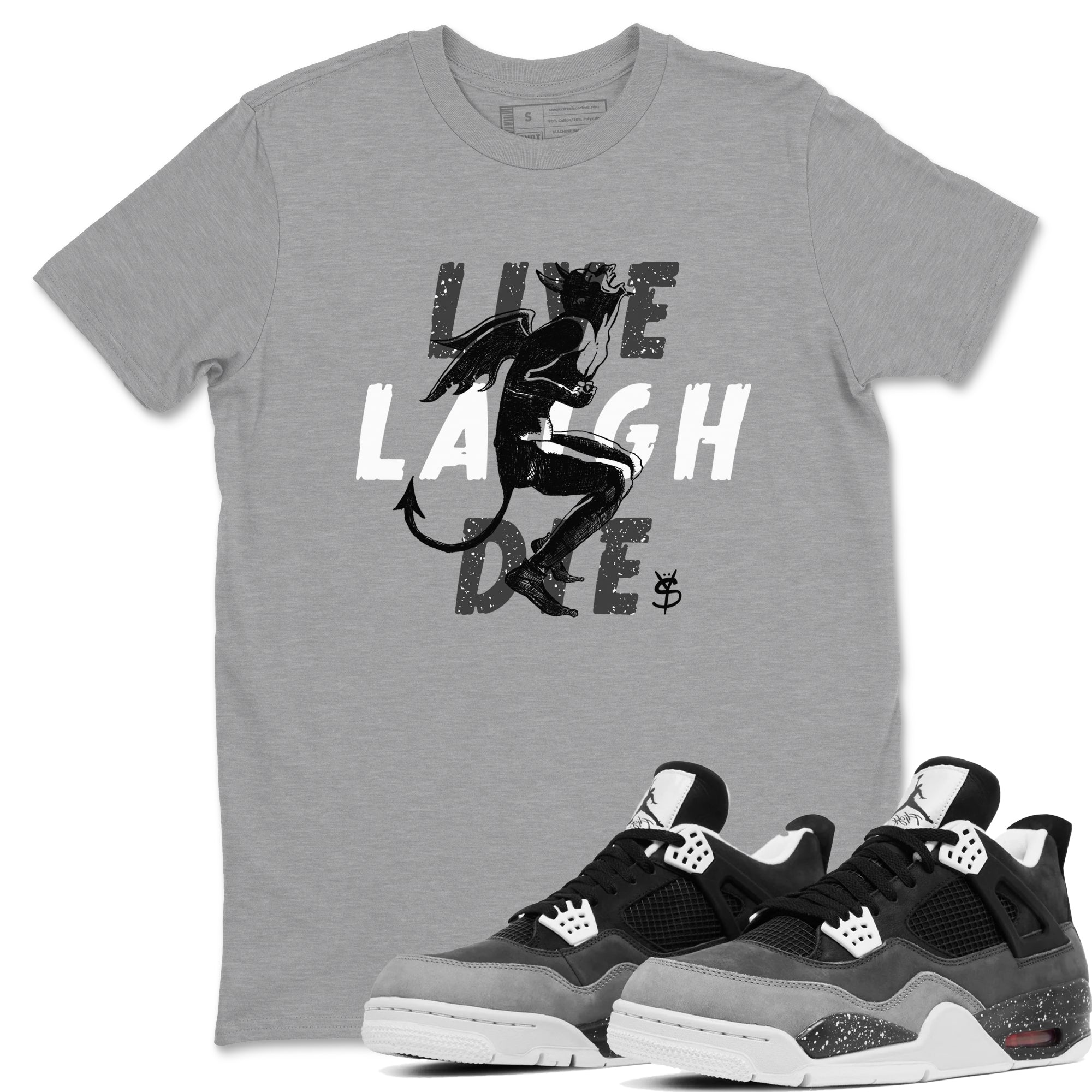 Laughing Devil snkmatch Tees - Air Jordan 4 Fear