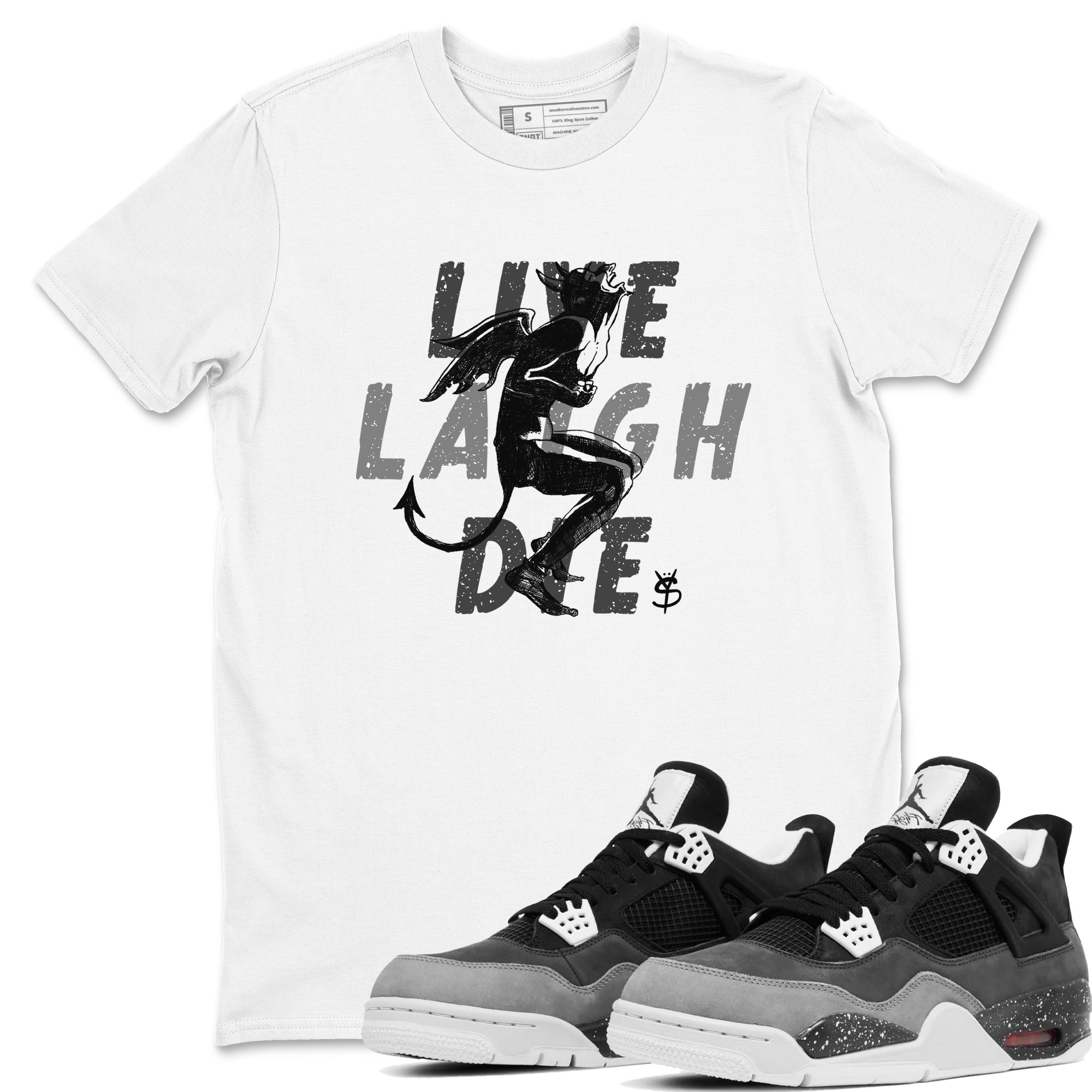 Laughing Devil snkmatch Tees - Air Jordan 4 Fear