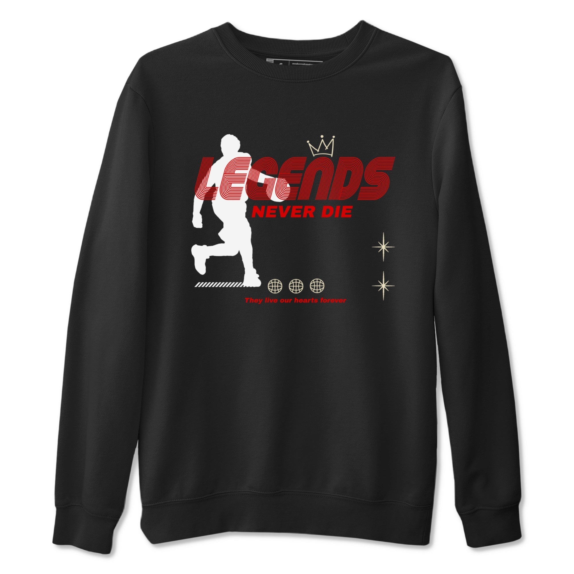 Legends Never Die snkmatch Tees - Air Jordan 1 Black Toe Reimagined