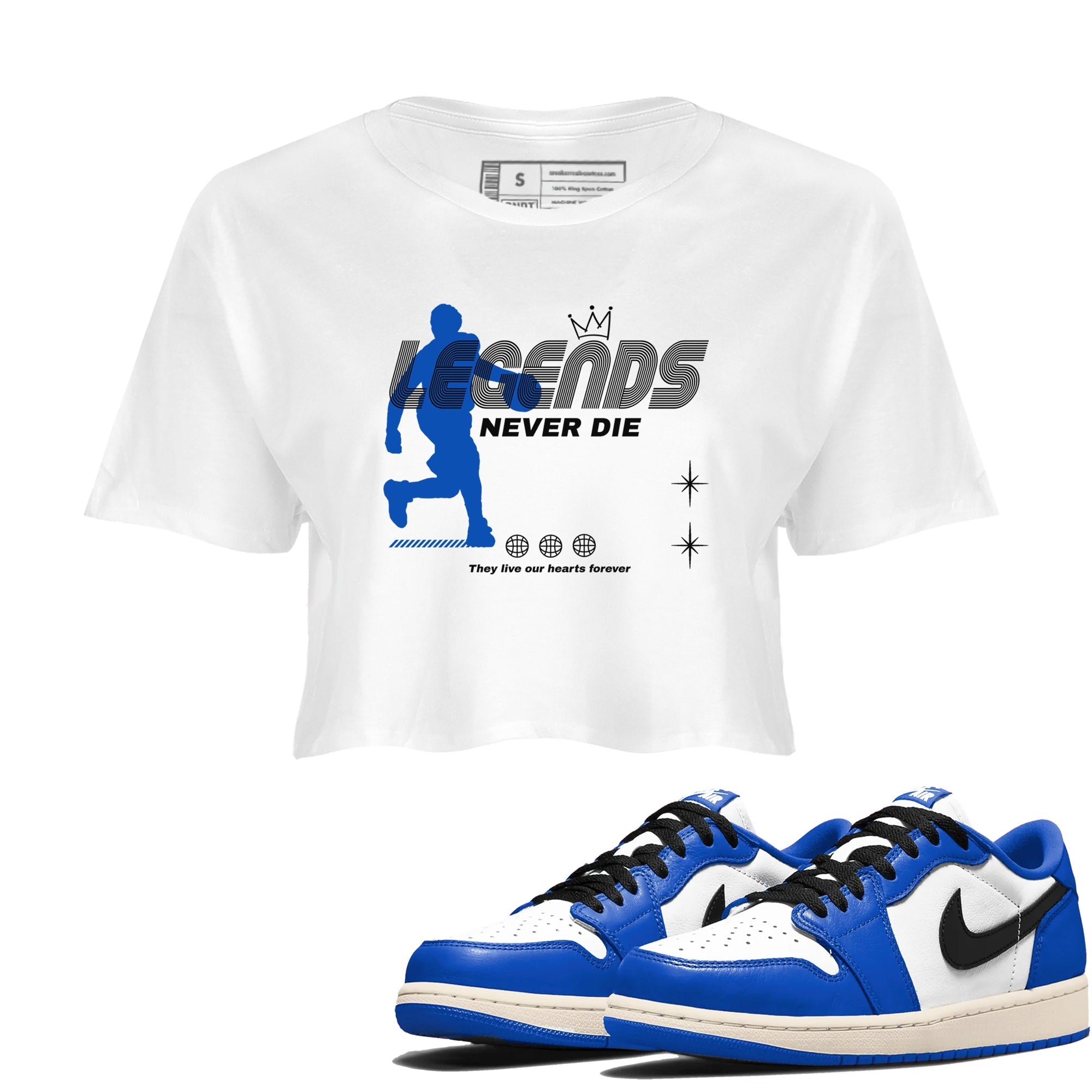 Legends Never Die snkmatch Women's Top - Air Jordan 1 Game Royal