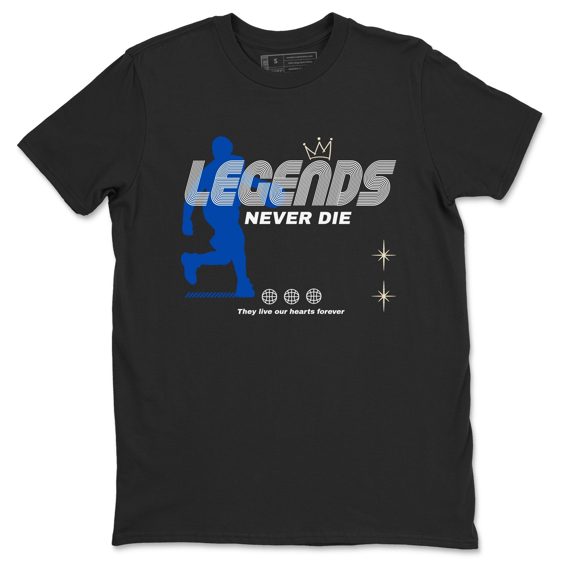 Legends Never Die snkmatch Tees - Air Jordan 1 Game Royal