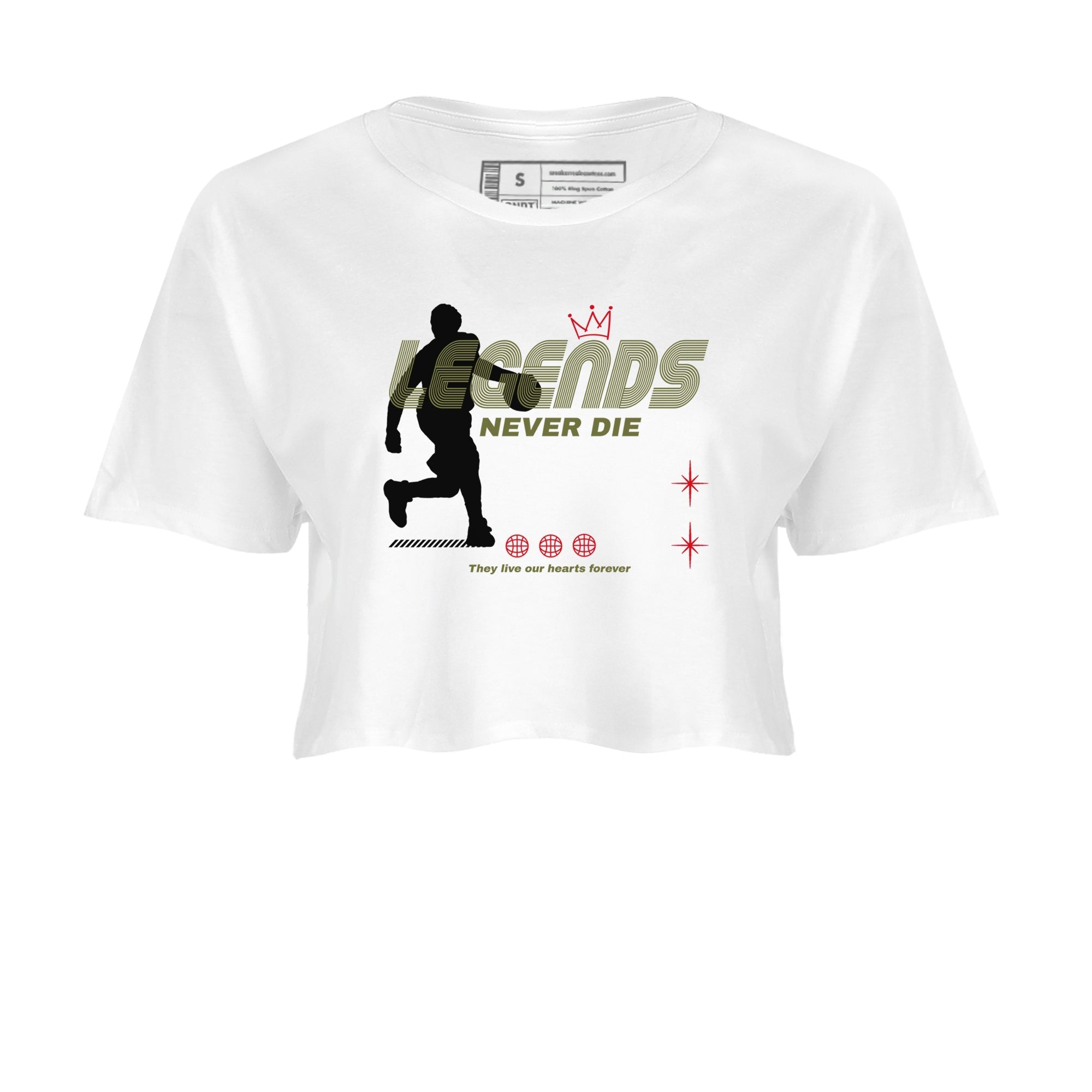 Legends Never Die snkmatch Women's Top - Air Jordan 1 Travis Scott Medium Olive