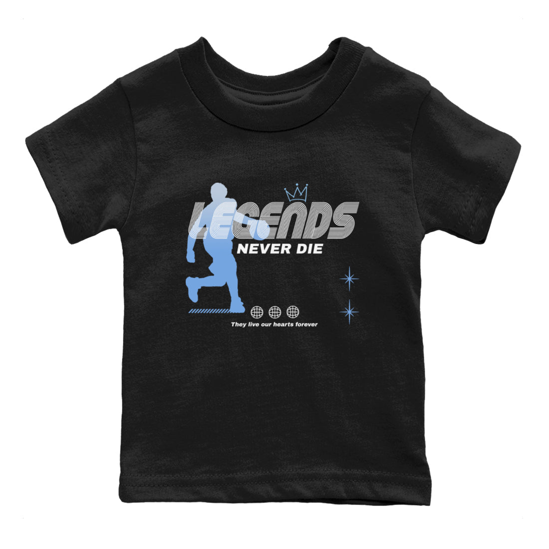 Legends Never Die snkmatch Tees Kids - Air Jordan 11 Legend Blue