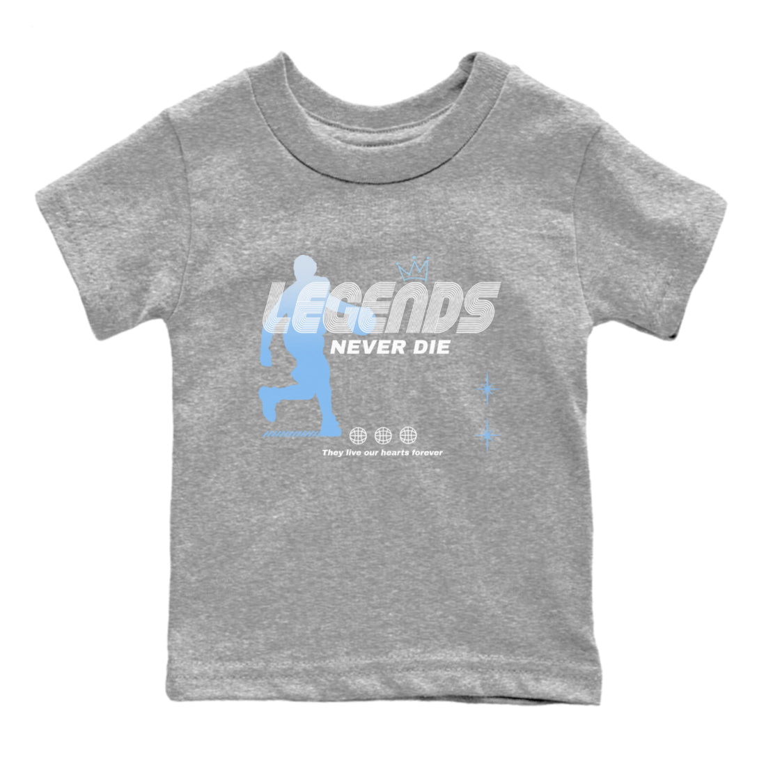 Legends Never Die snkmatch Tees Kids - Air Jordan 11 Legend Blue