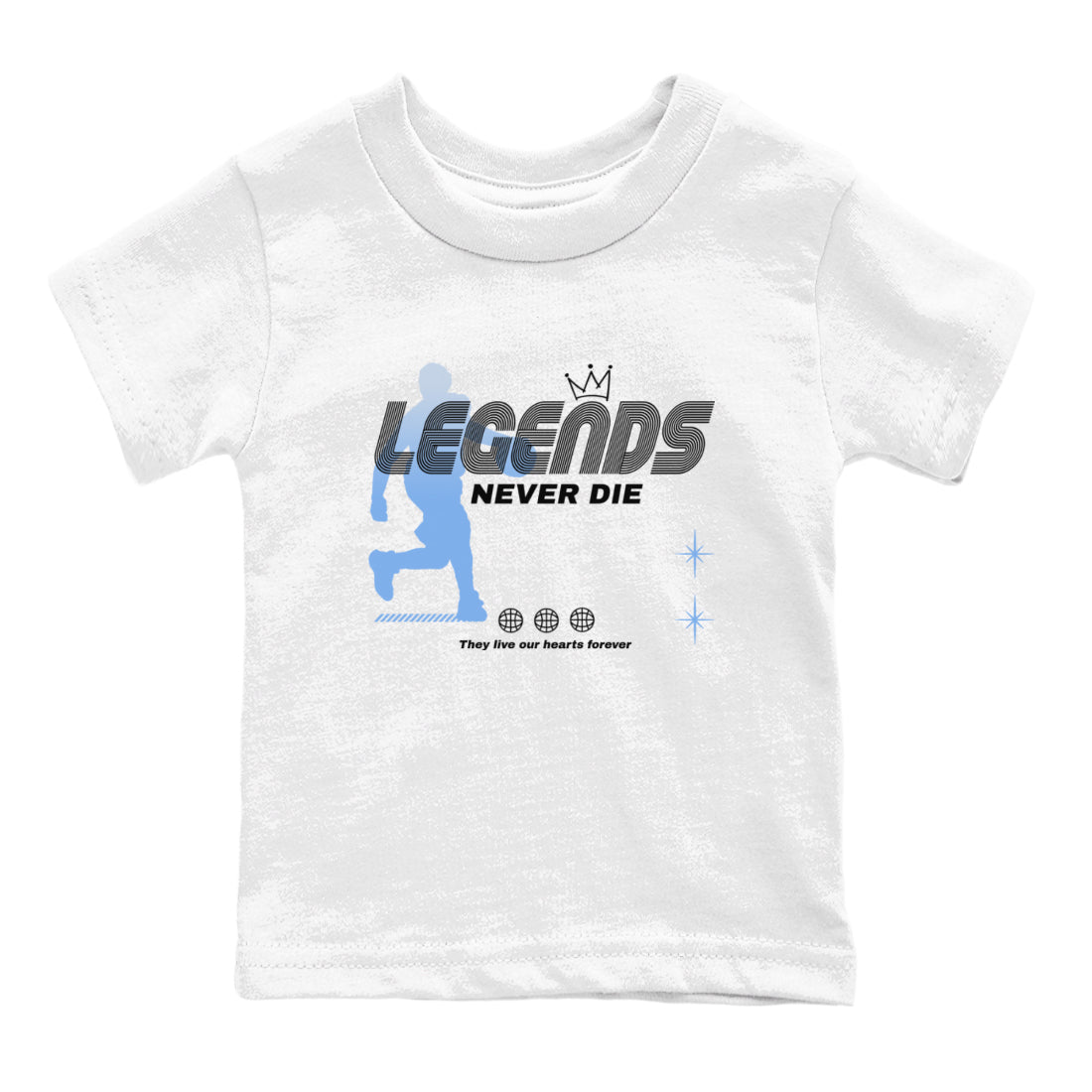 Legends Never Die snkmatch Tees Kids - Air Jordan 11 Legend Blue