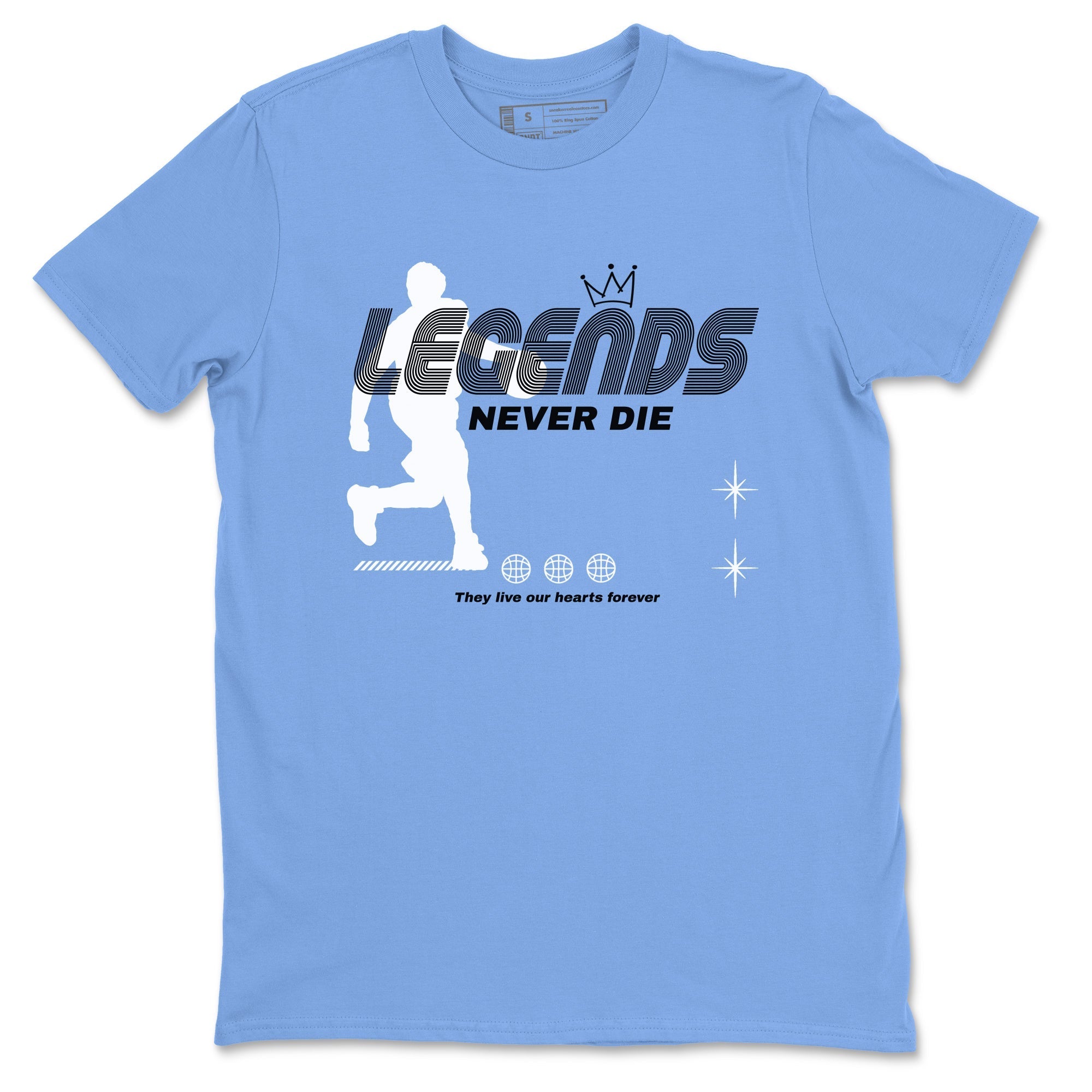 Legends Never Die snkmatch Tees - Air Jordan 11 Legend Blue