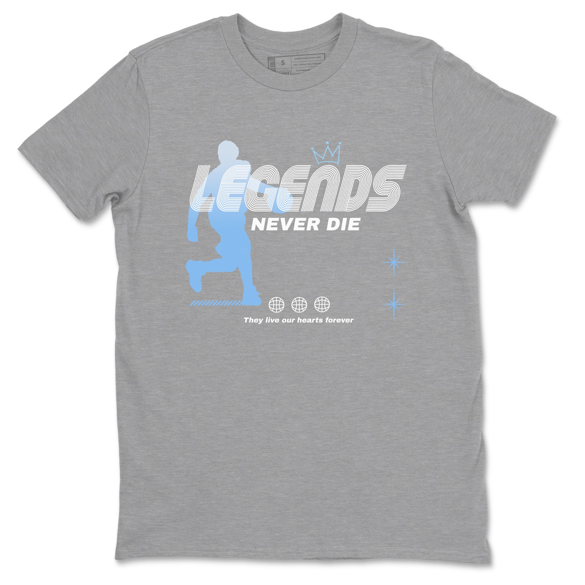 Legends Never Die snkmatch Tees - Air Jordan 11 Legend Blue