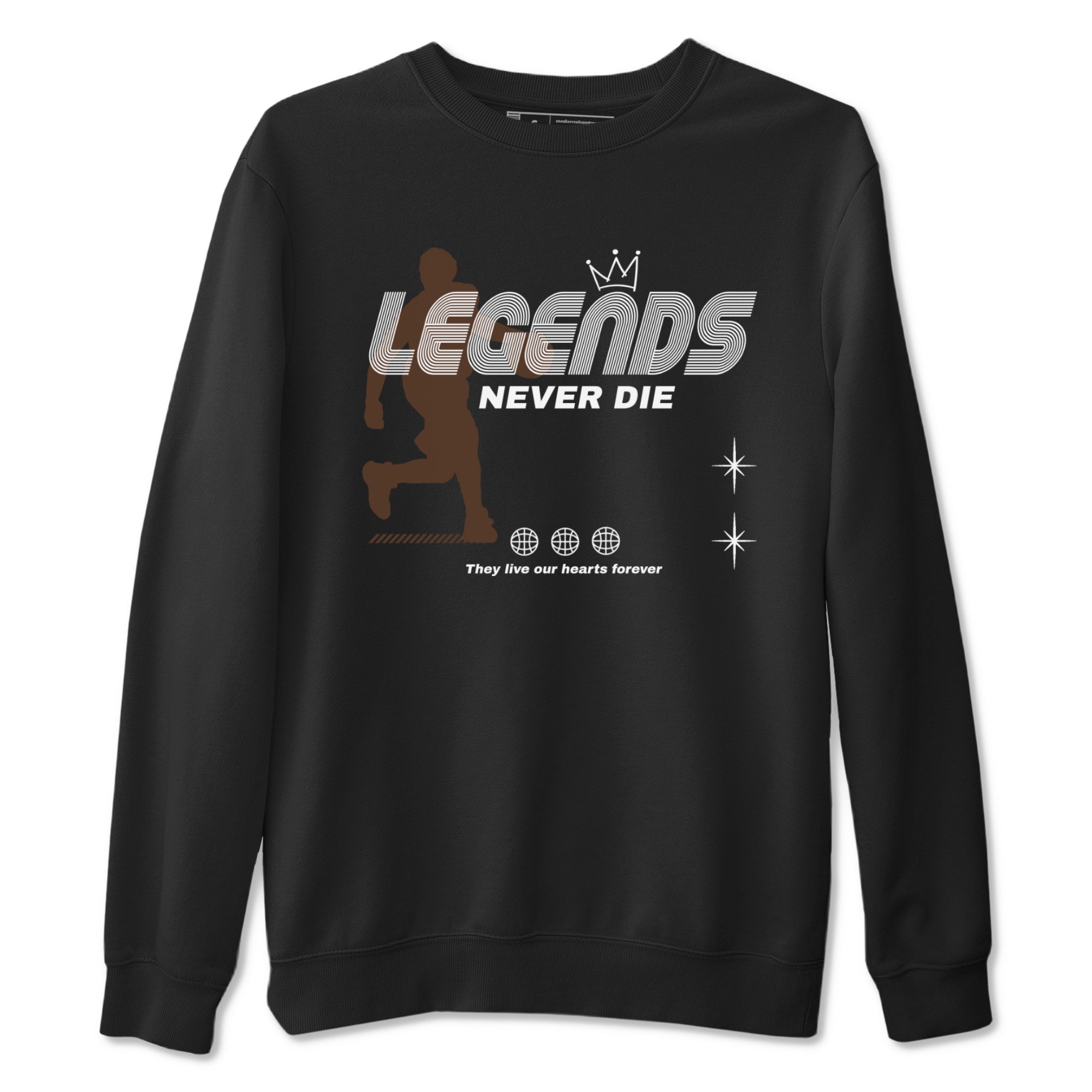 Legends Never Die snkmatch Tees - Air Jordan 12 Baroque Brown