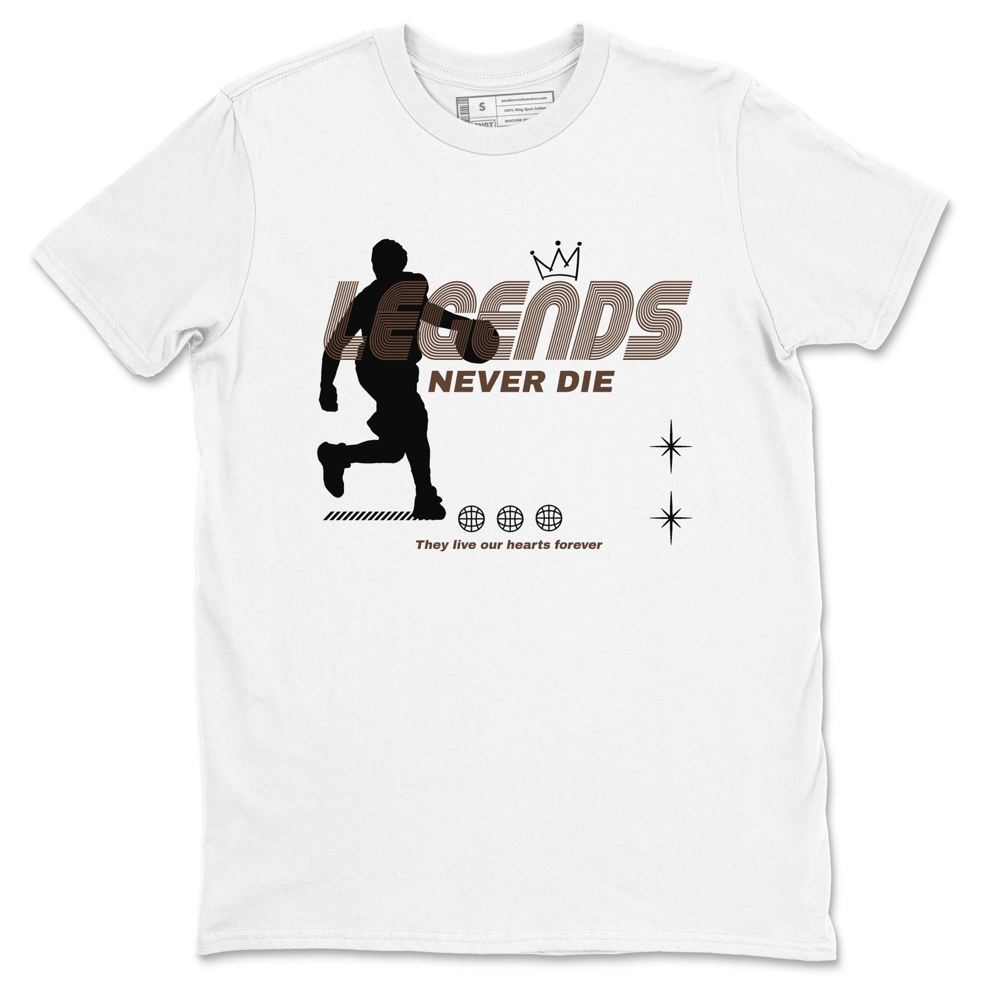 Legends Never Die snkmatch Tees - Air Jordan 12 Baroque Brown