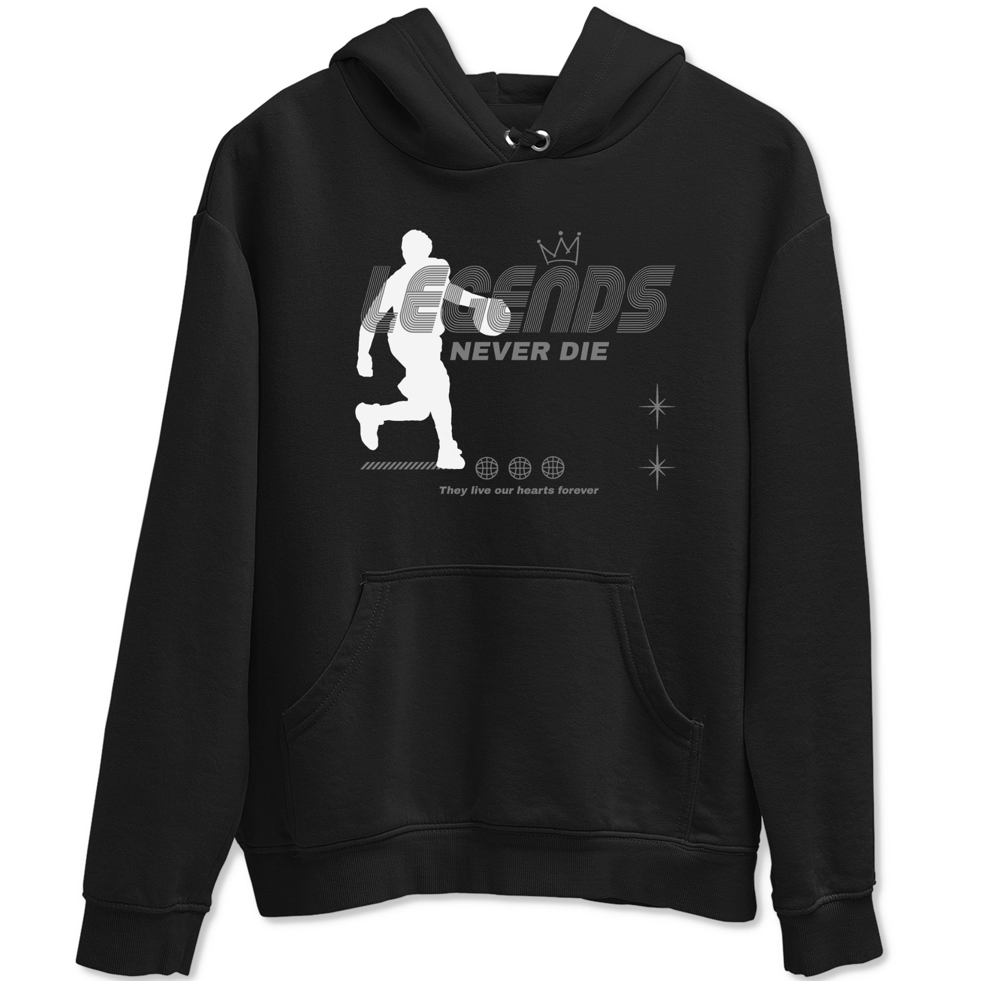 Legends Never Die snkmatch Tees - Air Jordan 12 Black Wolf Grey