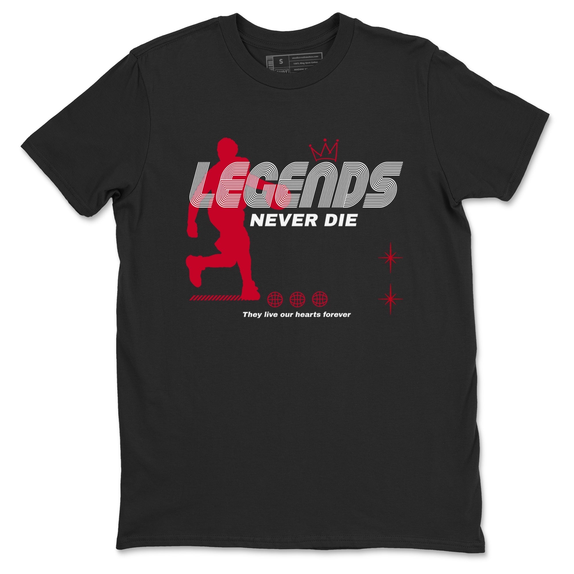Legends Never Die snkmatch Tees - Air Jordan 12 Flu Game