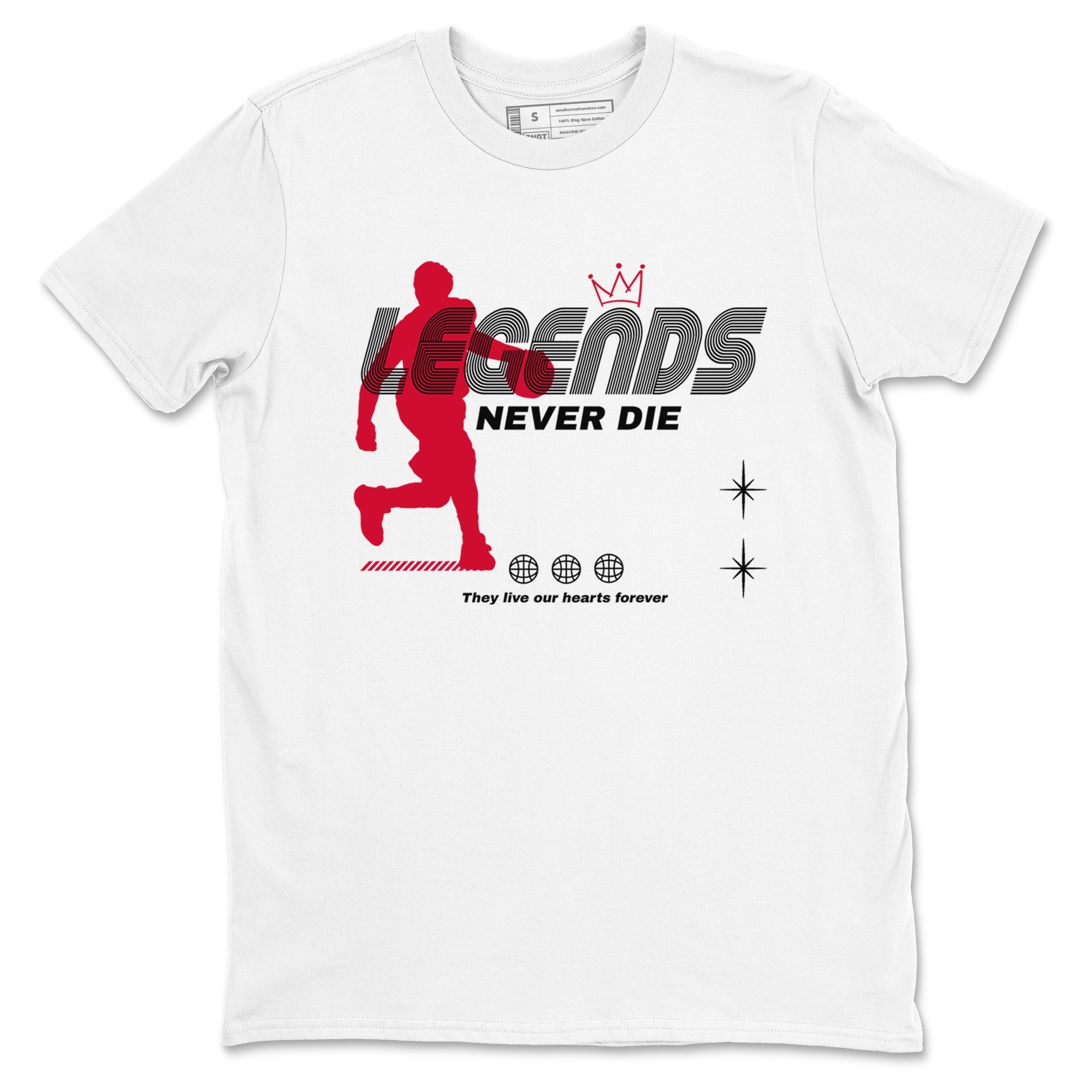Legends Never Die snkmatch Tees - Air Jordan 12 Flu Game
