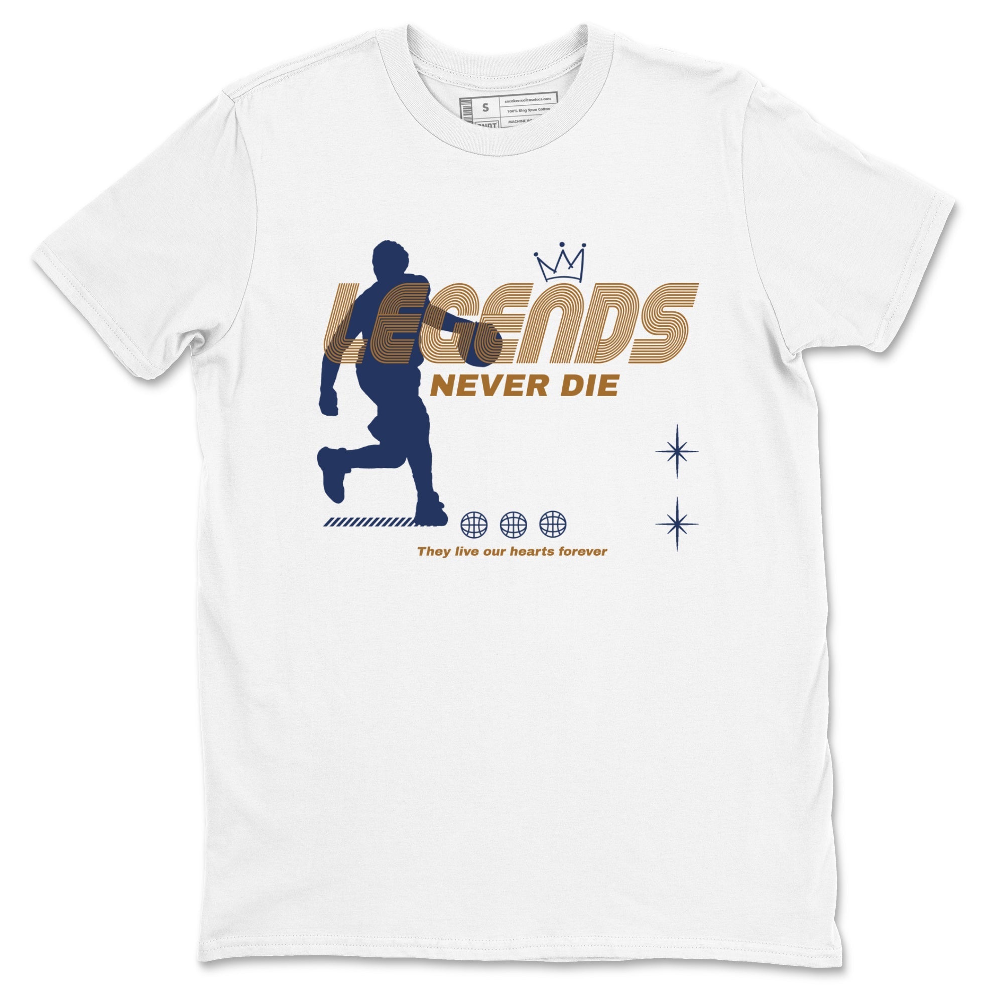 Legends Never Die snkmatch Tees - Air Jordan 13 Midnight Navy