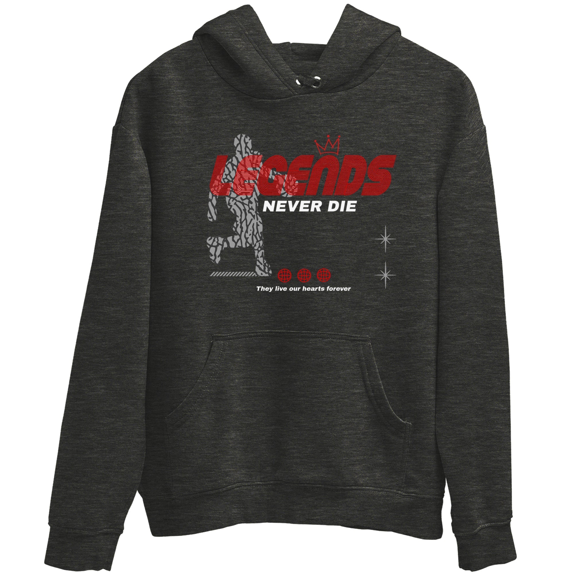 Legends Never Die snkmatch Tees - Air Jordan 3 Black Cement