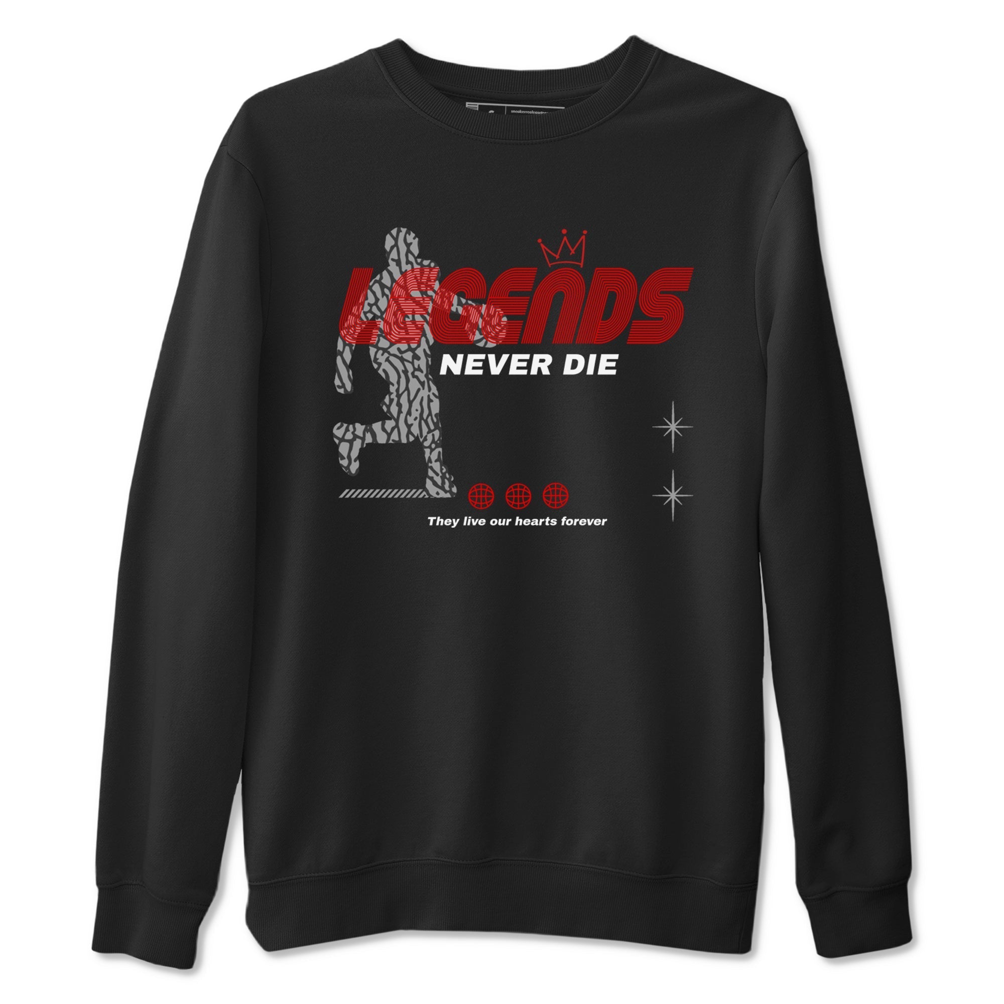 Legends Never Die snkmatch Tees - Air Jordan 3 Black Cement