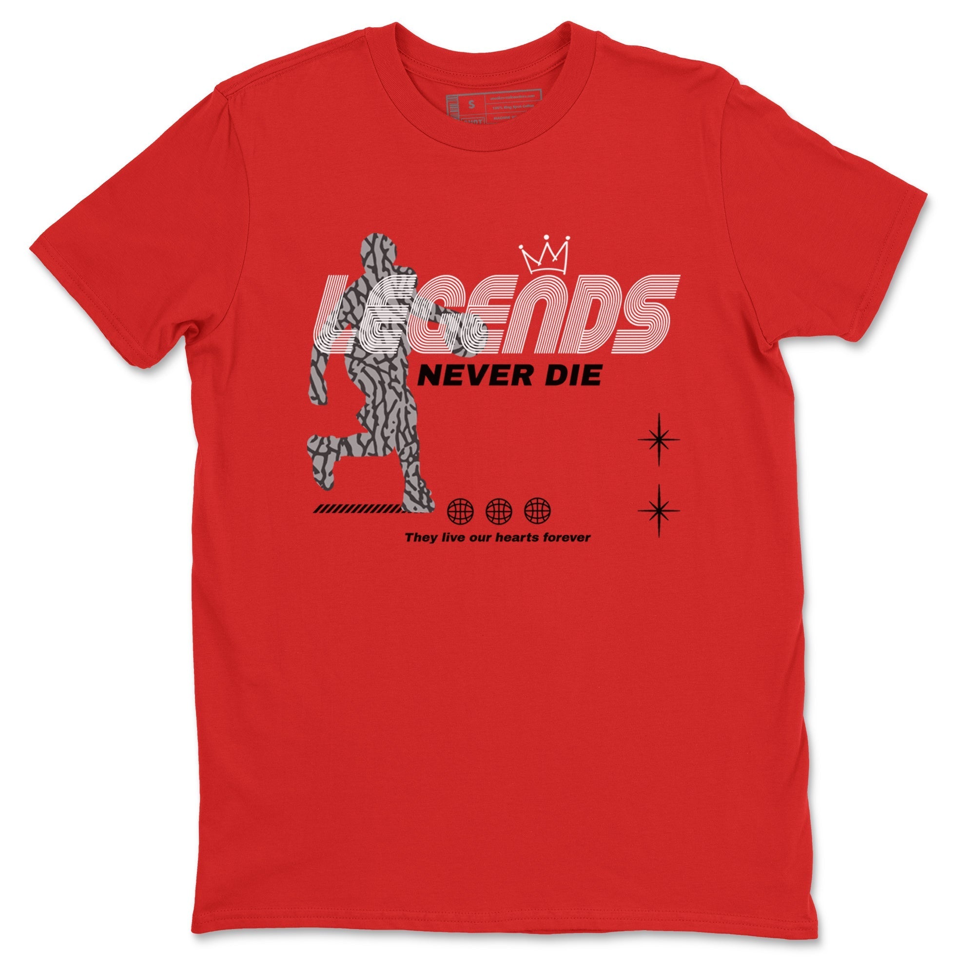 Legends Never Die snkmatch Tees - Air Jordan 3 Black Cement