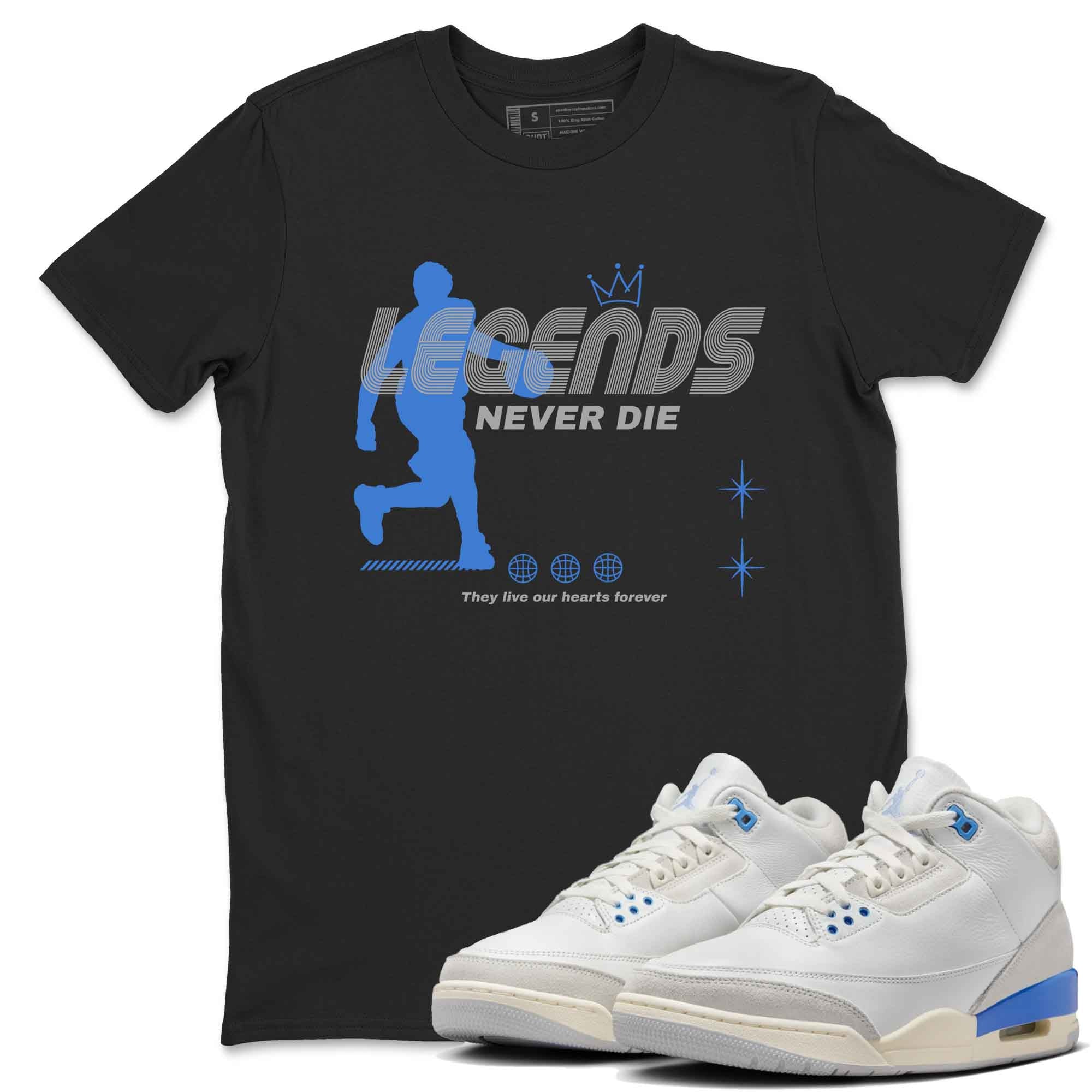 Legends Never Die snkmatch Tees - Air Jordan 3 Lucky Shorts
