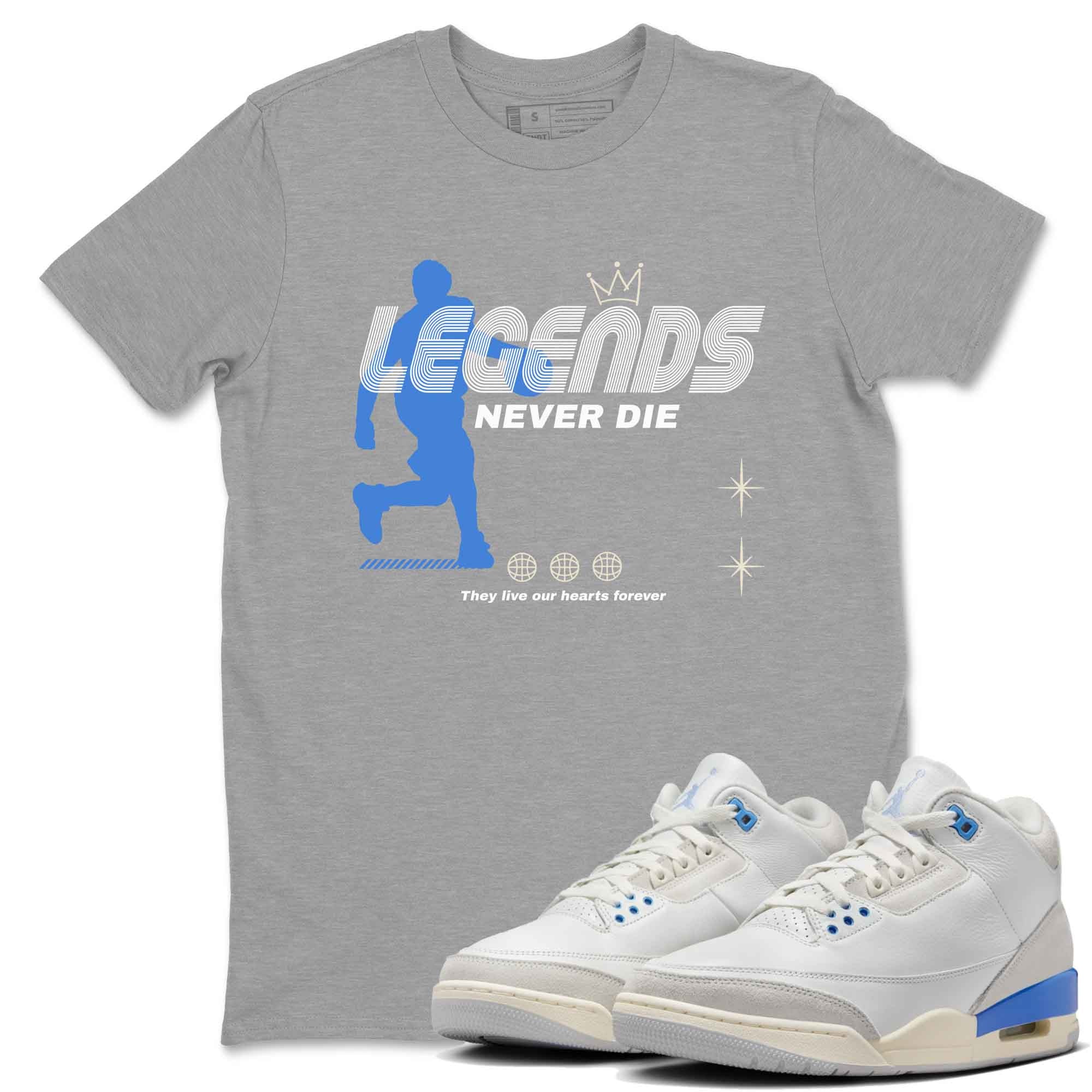 Legends Never Die snkmatch Tees - Air Jordan 3 Lucky Shorts