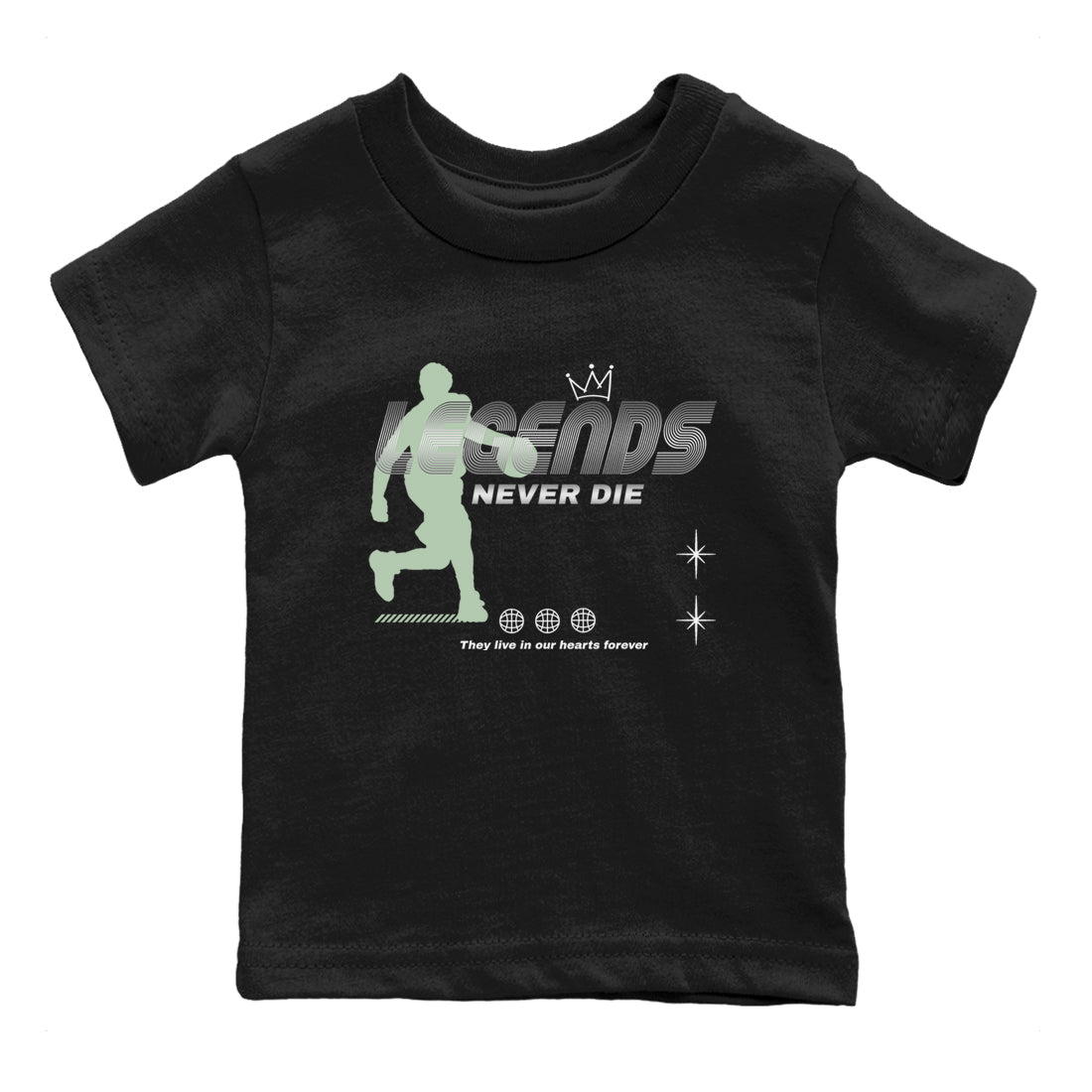 Legends Never Die snkmatch Tees Kids - Air Jordan 4 Abundance
