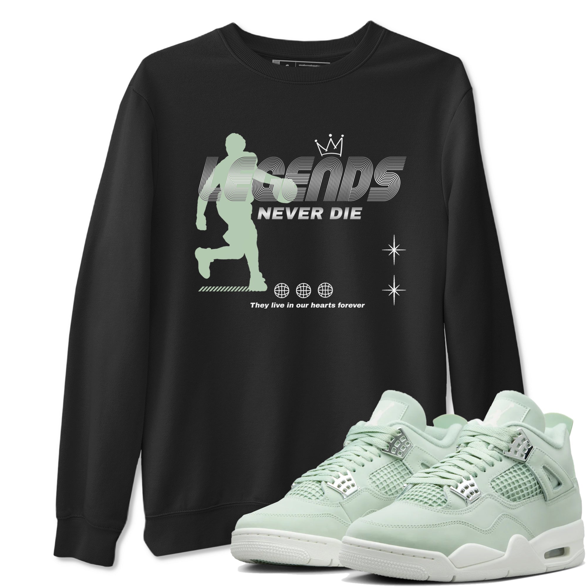 Legends Never Die snkmatch Tees - Air Jordan 4 Abundance