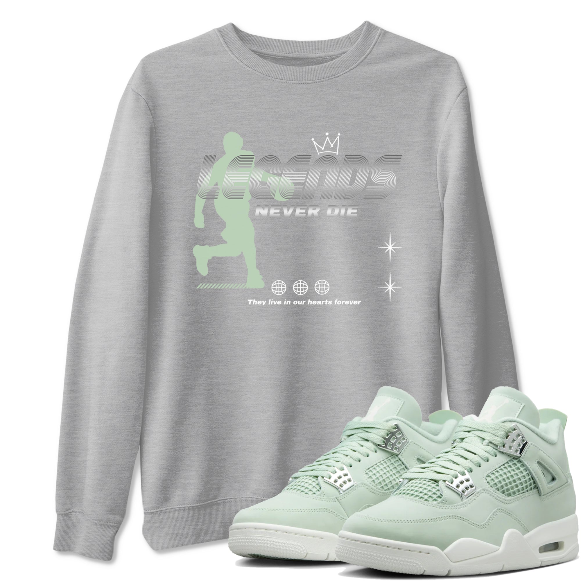 Legends Never Die snkmatch Tees - Air Jordan 4 Abundance