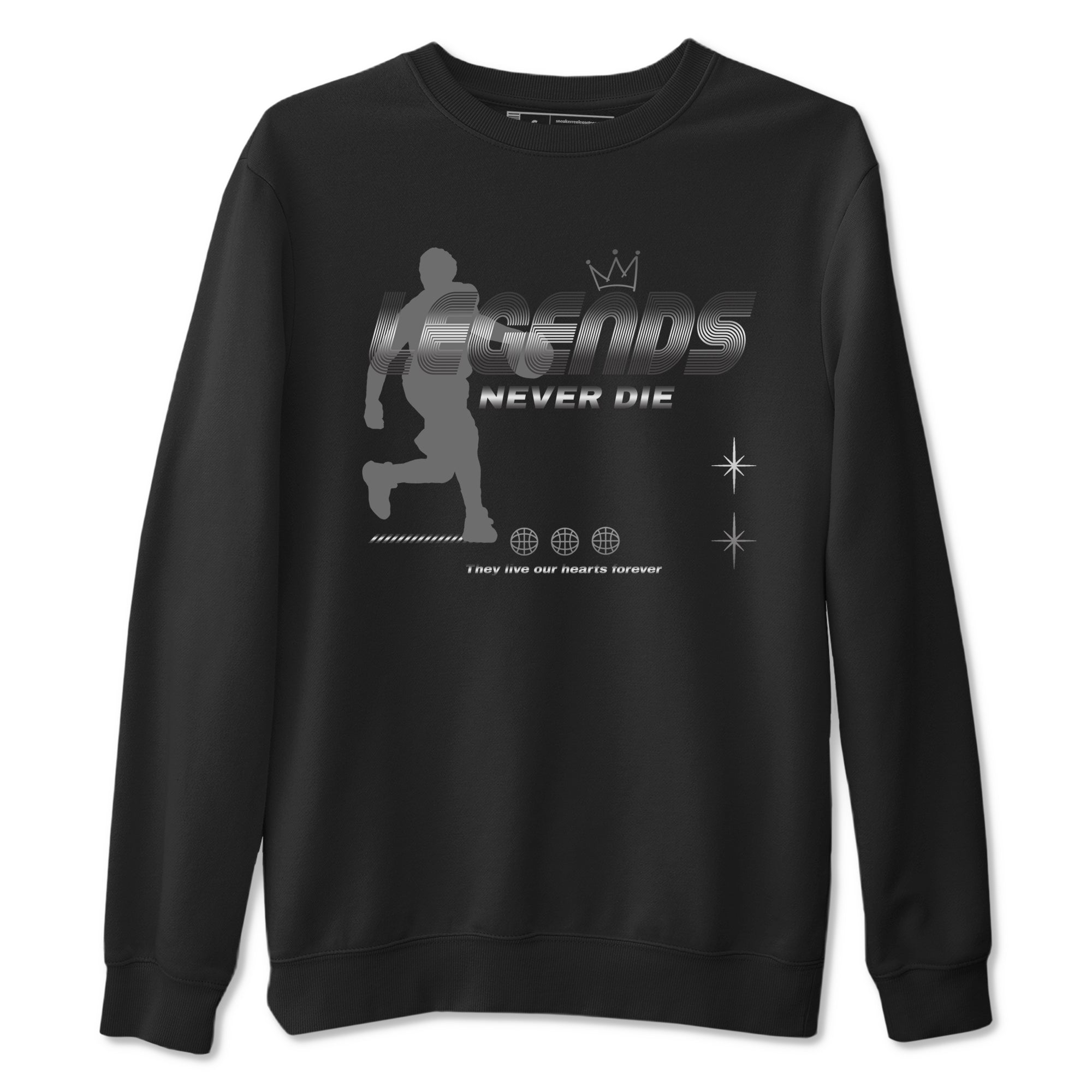 Legends Never Die snkmatch Tees - Air Jordan 4 Black Cat
