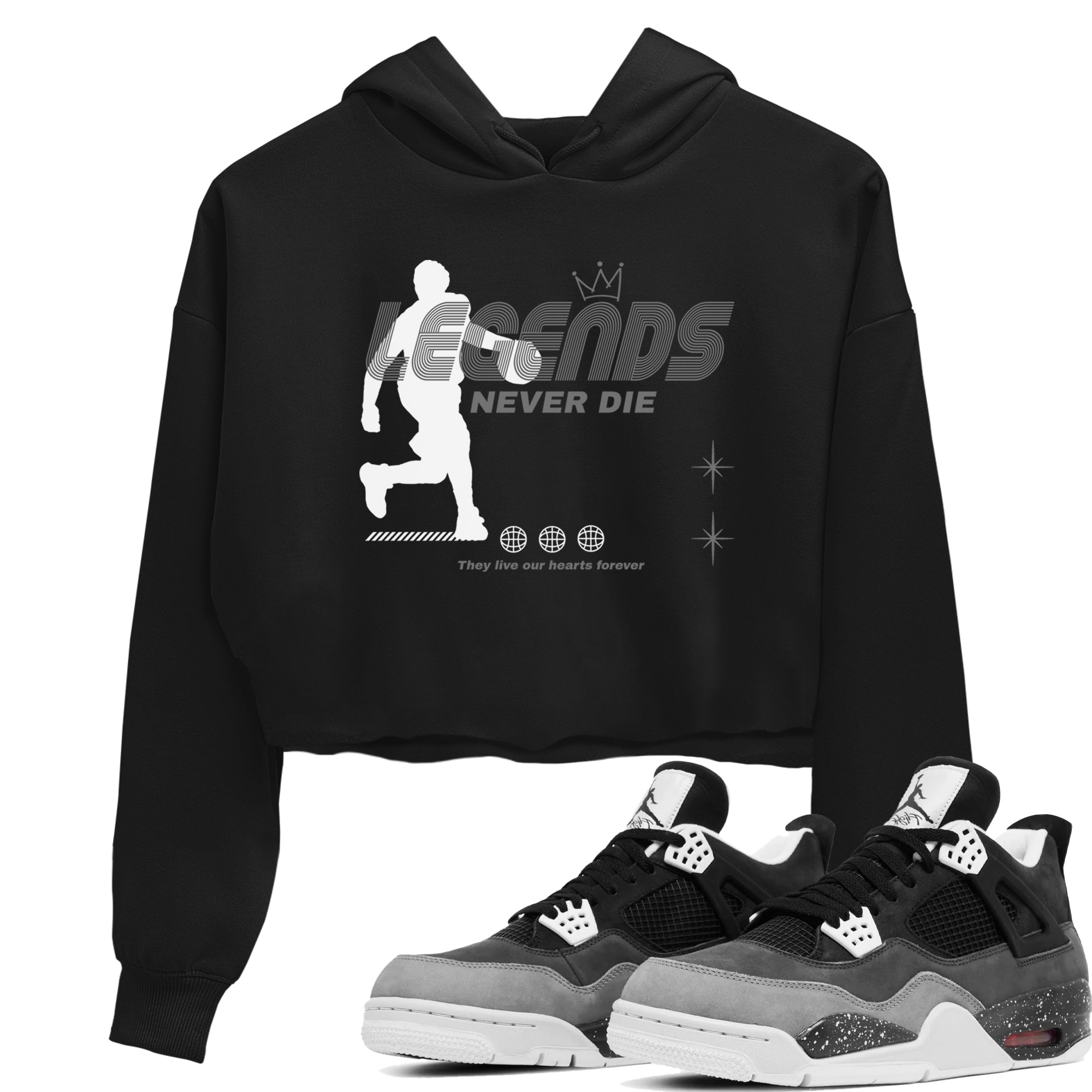Legends Never Die snkmatch Women's Top - Air Jordan 4 Fear