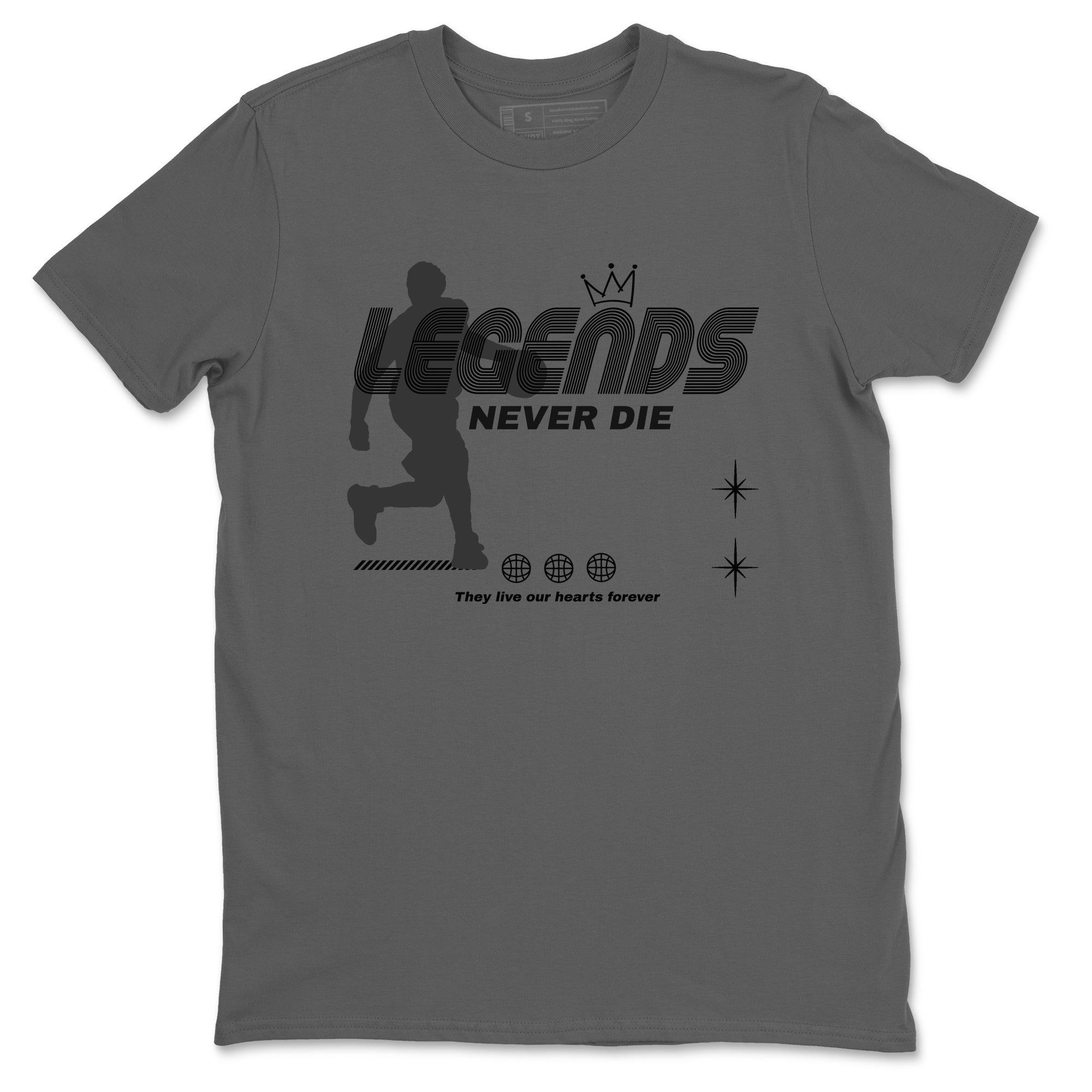 Legends Never Die snkmatch Tees - Air Jordan 4 Fear