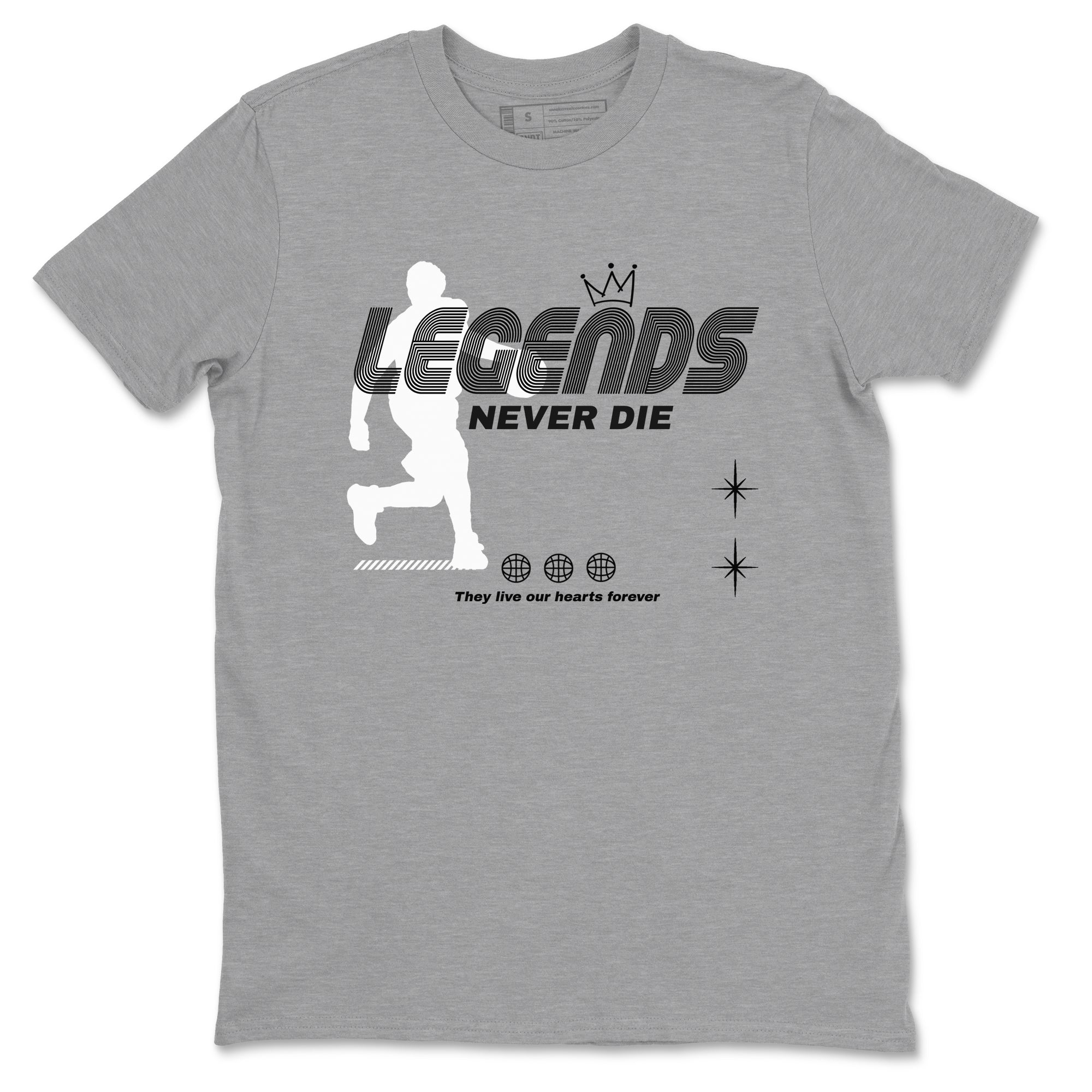 Legends Never Die snkmatch Tees - Air Jordan 4 Fear