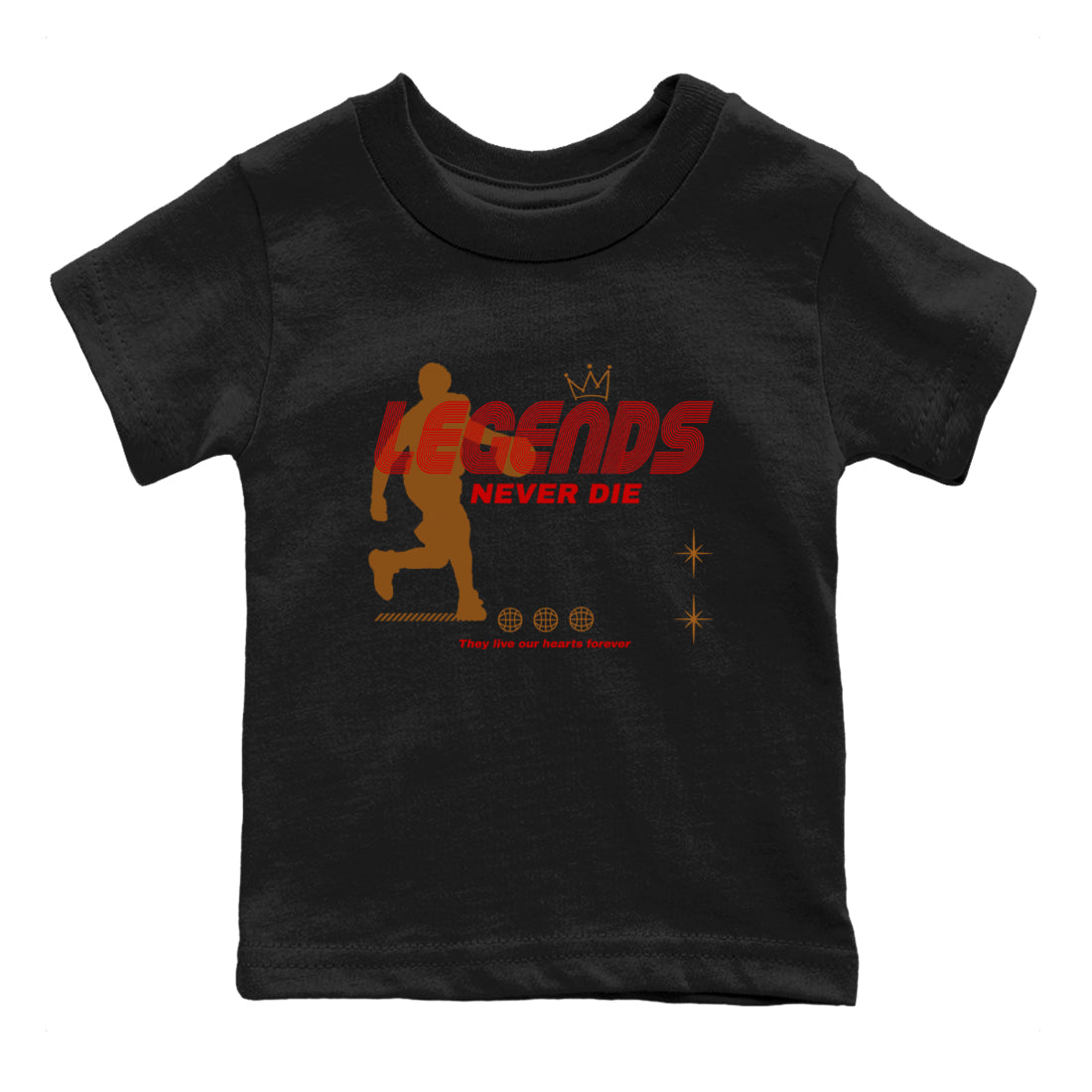 Legends Never Die snkmatch Tees Kids - Air Jordan 5 Archaeo Brown