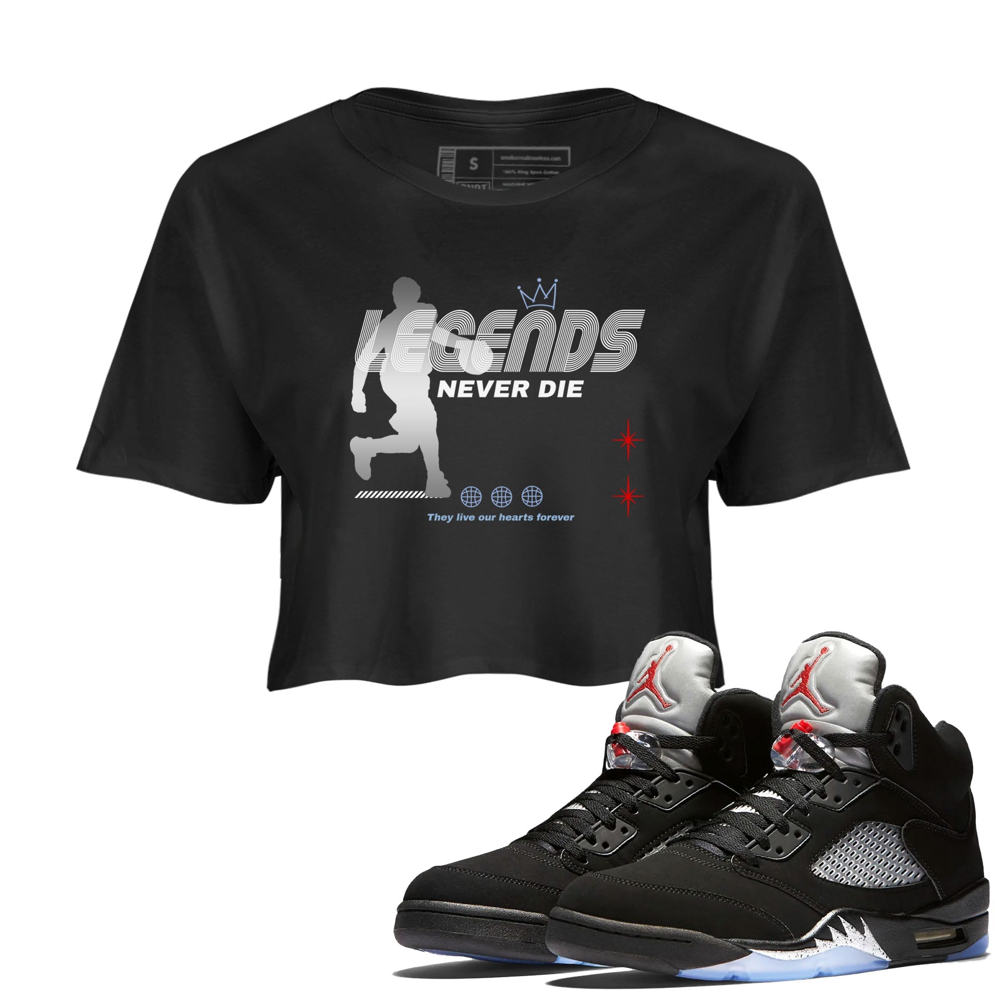 Legends Never Die snkmatch Women's Top - Air Jordan 5 Reimagined