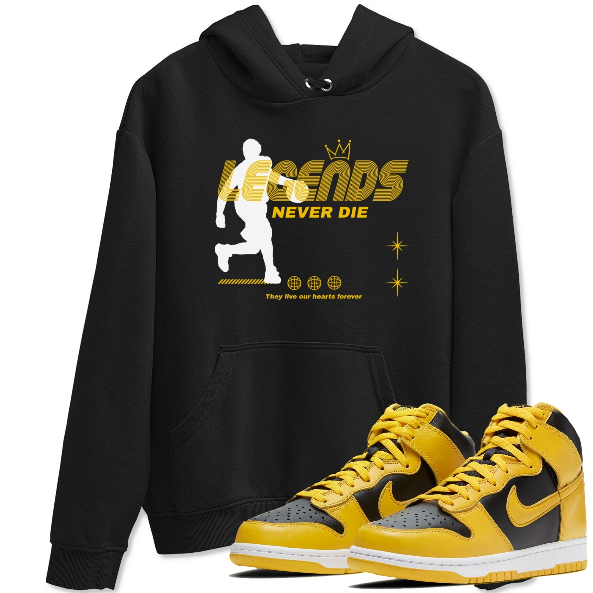Legends Never Die snkmatch Tees - Dunk High Pollen