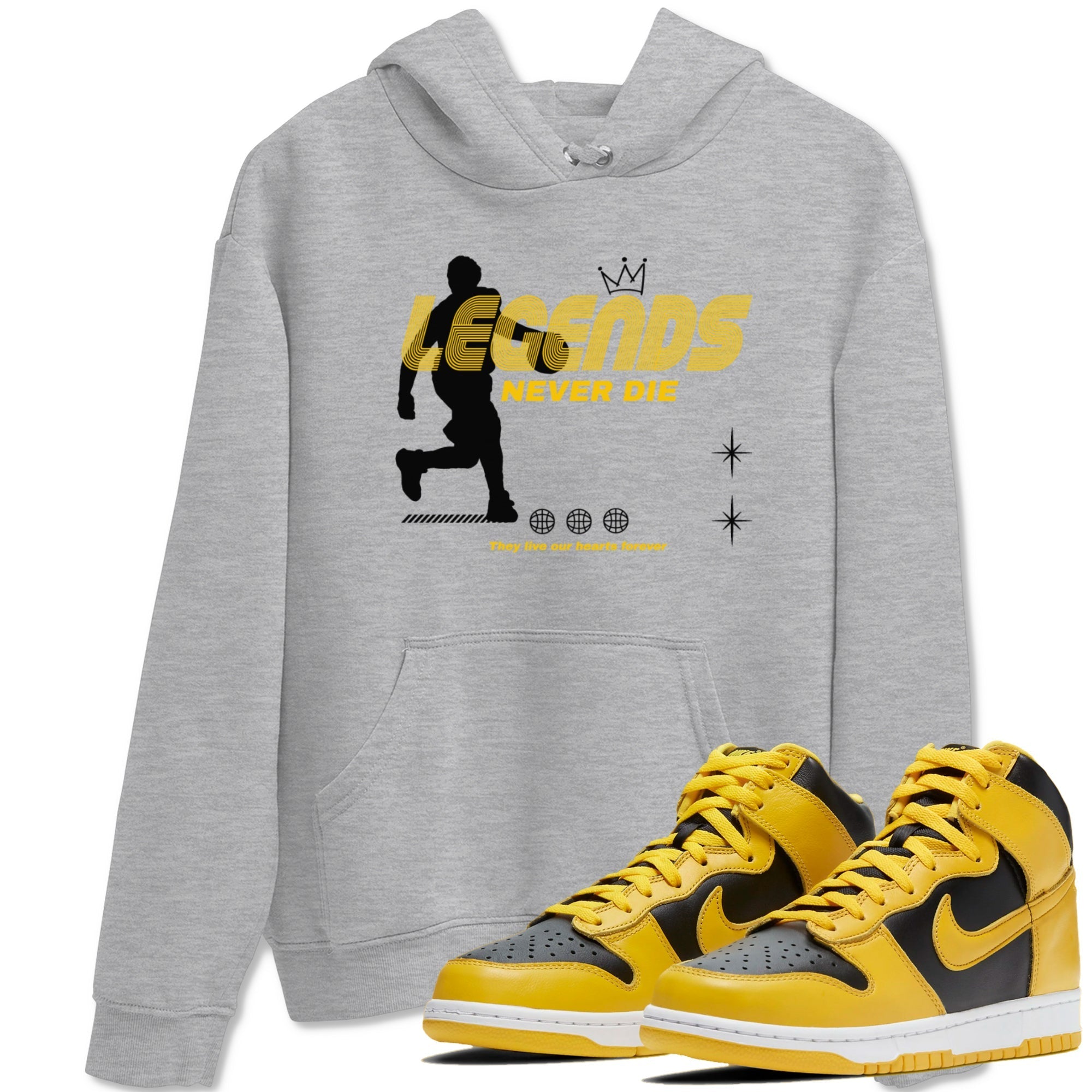 Legends Never Die snkmatch Tees - Dunk High Pollen