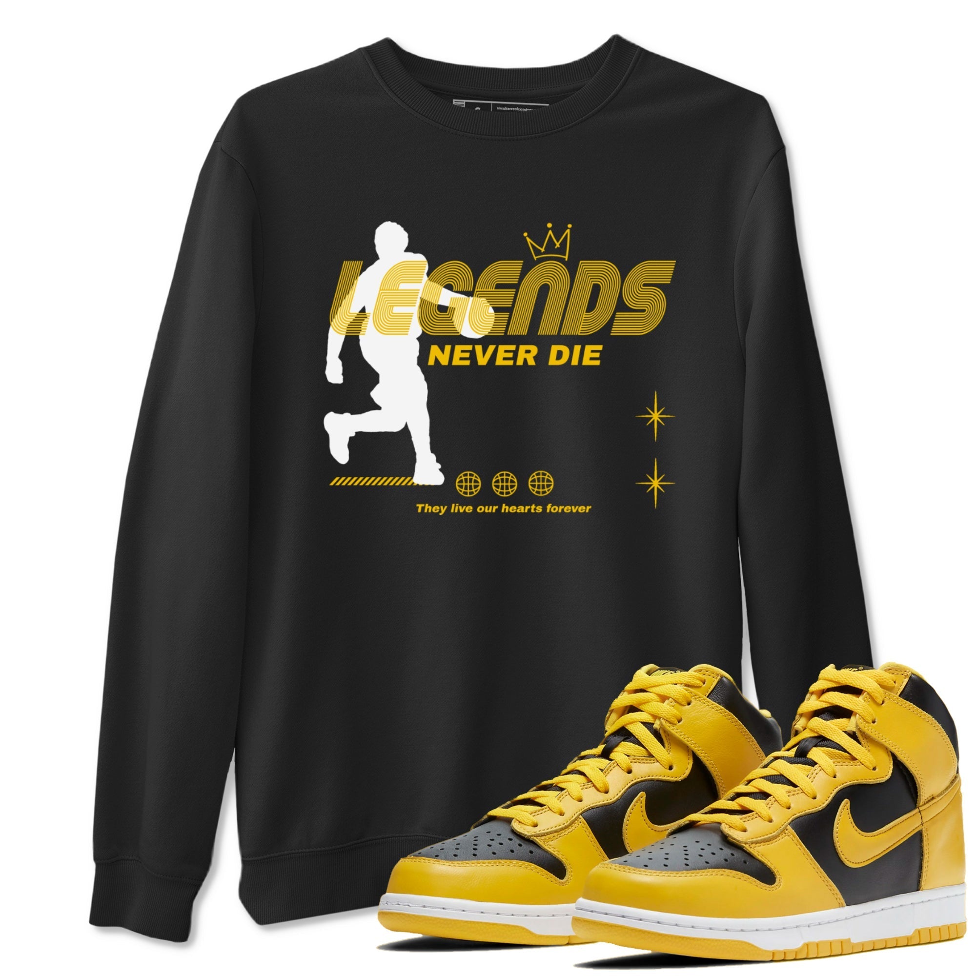 Legends Never Die snkmatch Tees - Dunk High Pollen