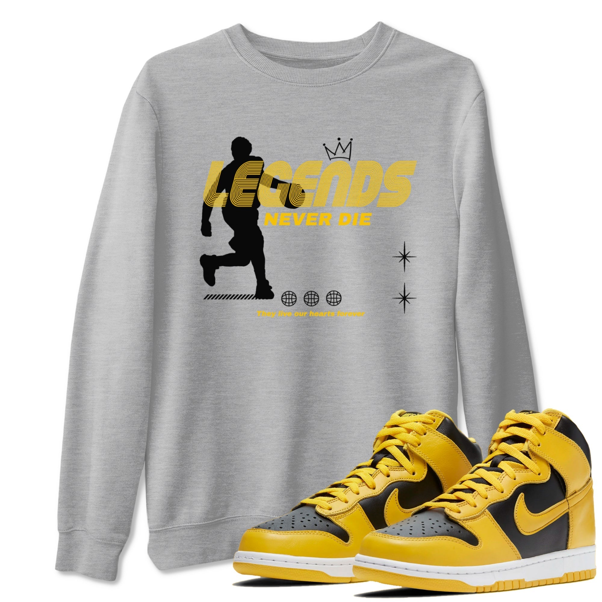 Legends Never Die snkmatch Tees - Dunk High Pollen