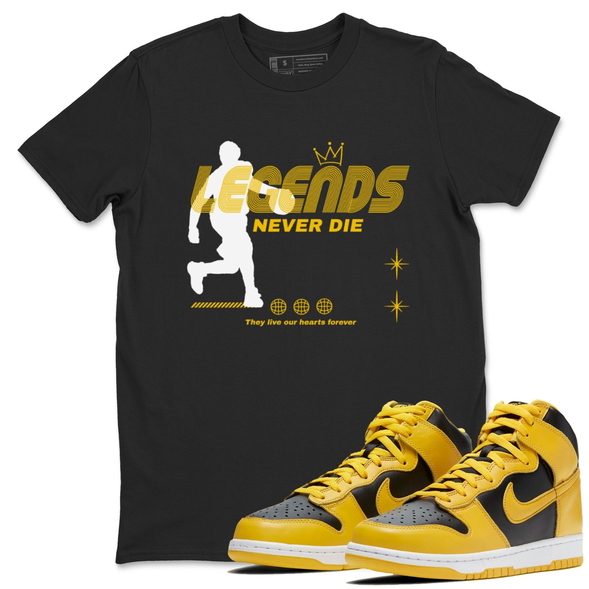 Legends Never Die snkmatch Tees - Dunk High Pollen