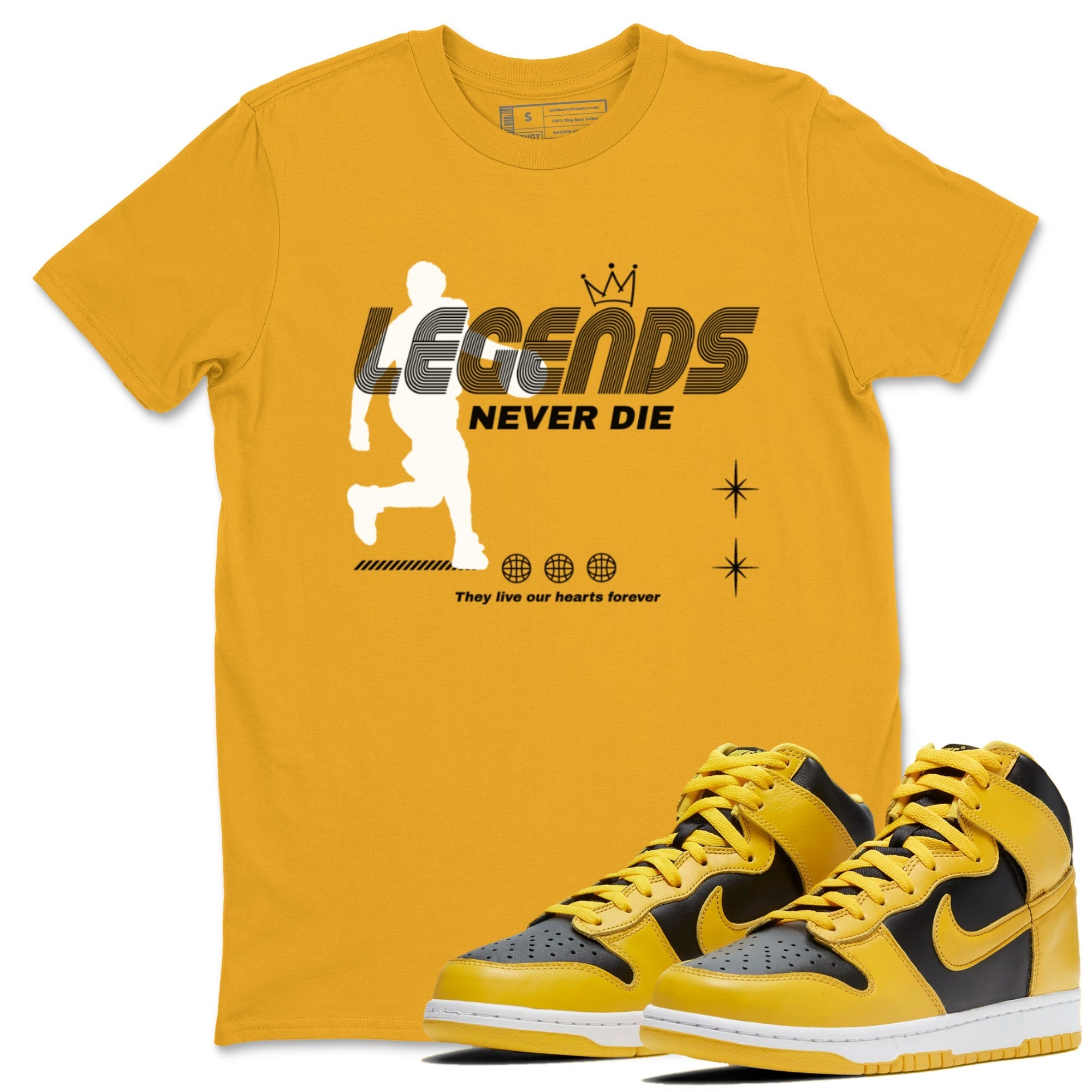 Legends Never Die snkmatch Tees - Dunk High Pollen