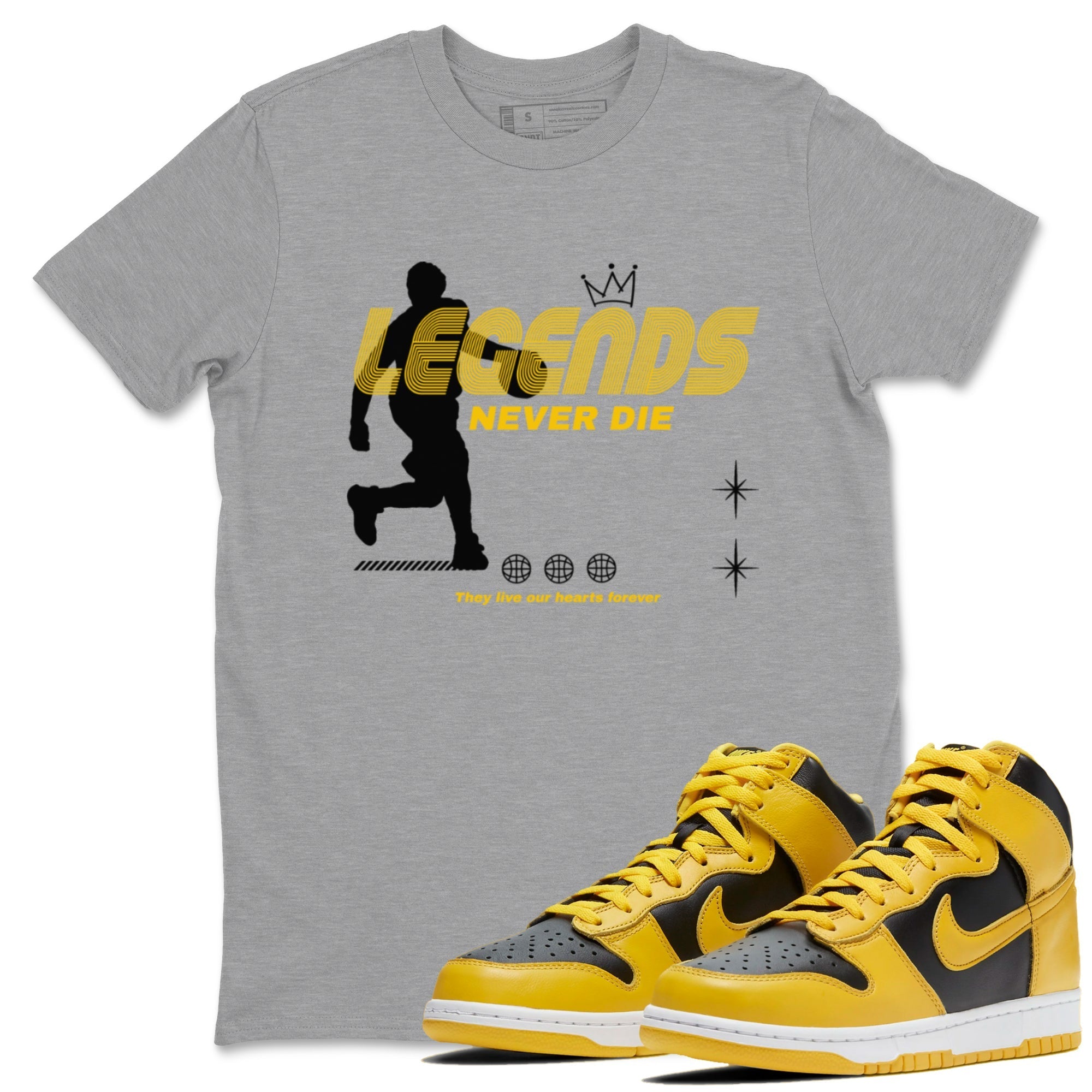 Legends Never Die snkmatch Tees - Dunk High Pollen