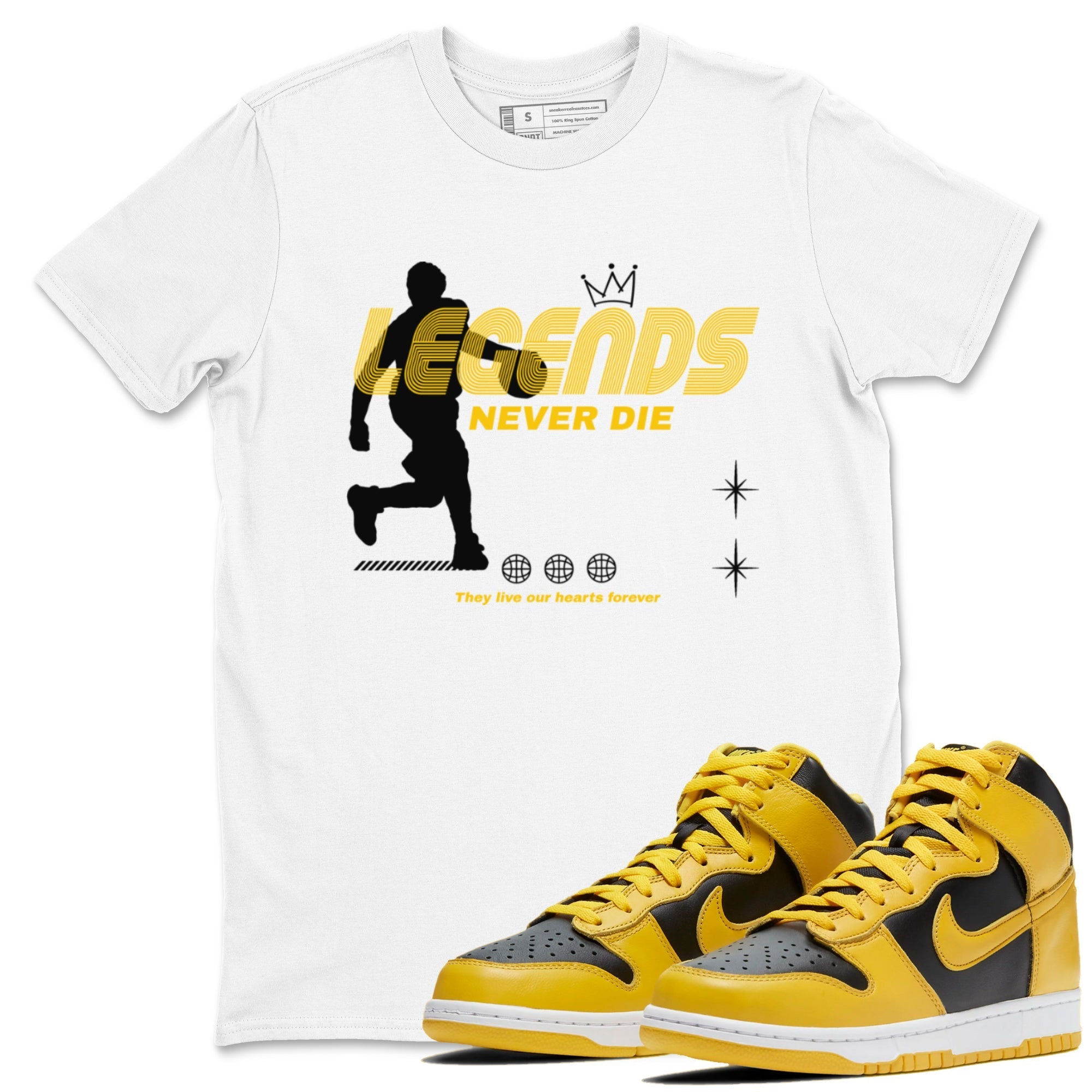 Legends Never Die snkmatch Tees - Dunk High Pollen