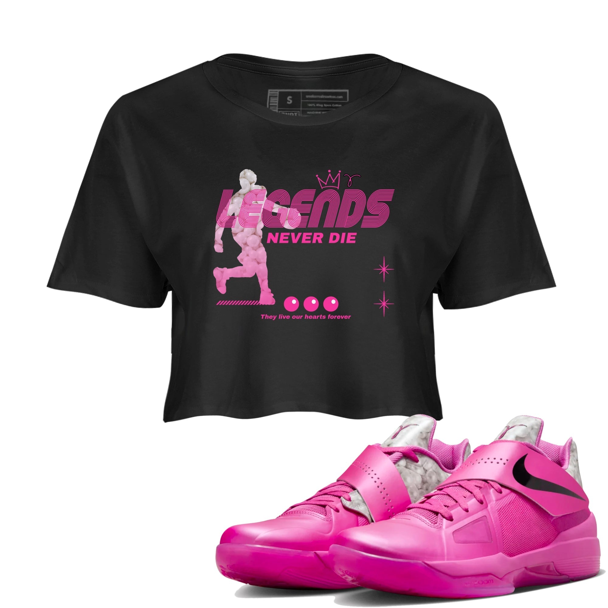 Legends Never Die snkmatch Women's Top - Nike KD 4 Aunt Pearl