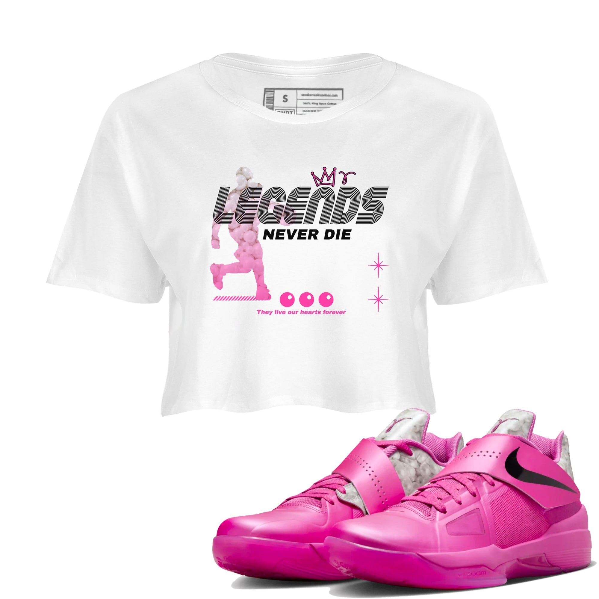 Legends Never Die snkmatch Women's Top - Nike KD 4 Aunt Pearl