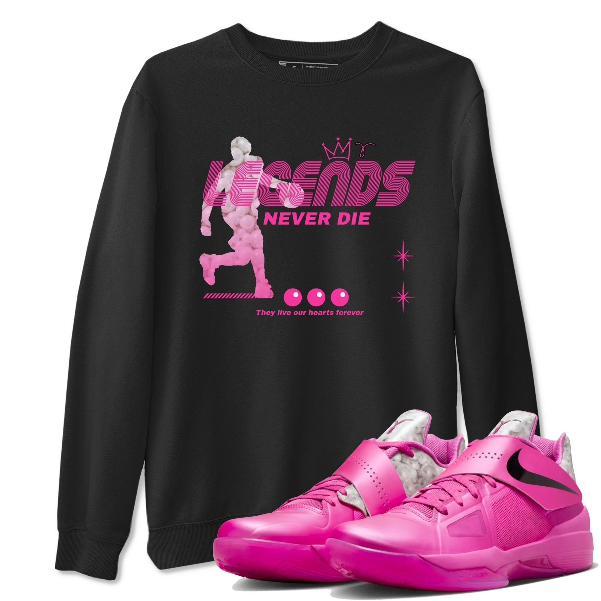 Legends Never Die snkmatch Tees - Nike KD 4 Aunt Pearl