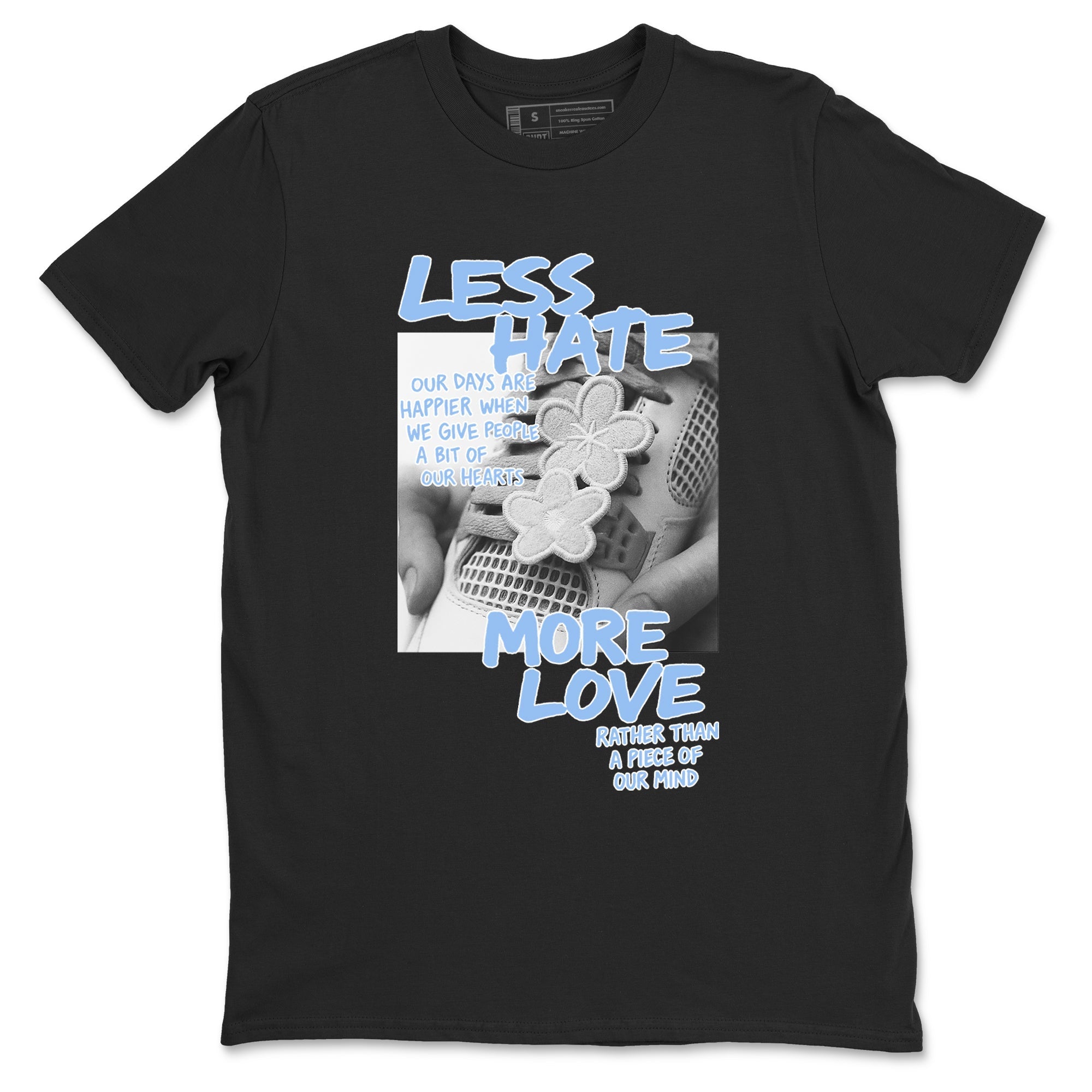 Less Hate More Love snkmatch Tees - Air Jordan 4 Aluminum