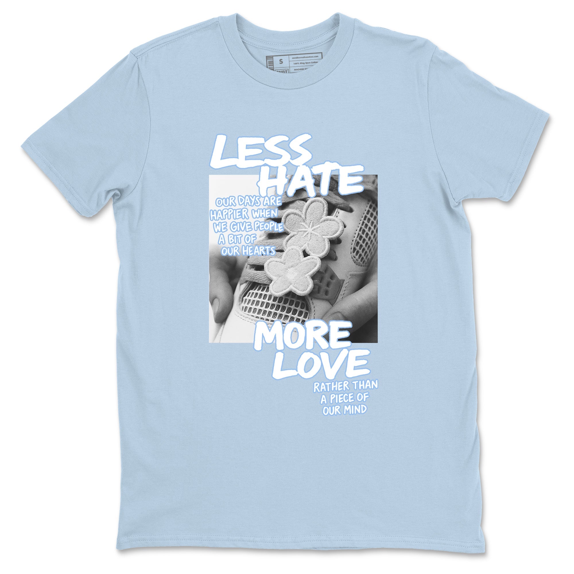 Less Hate More Love snkmatch Tees - Air Jordan 4 Aluminum