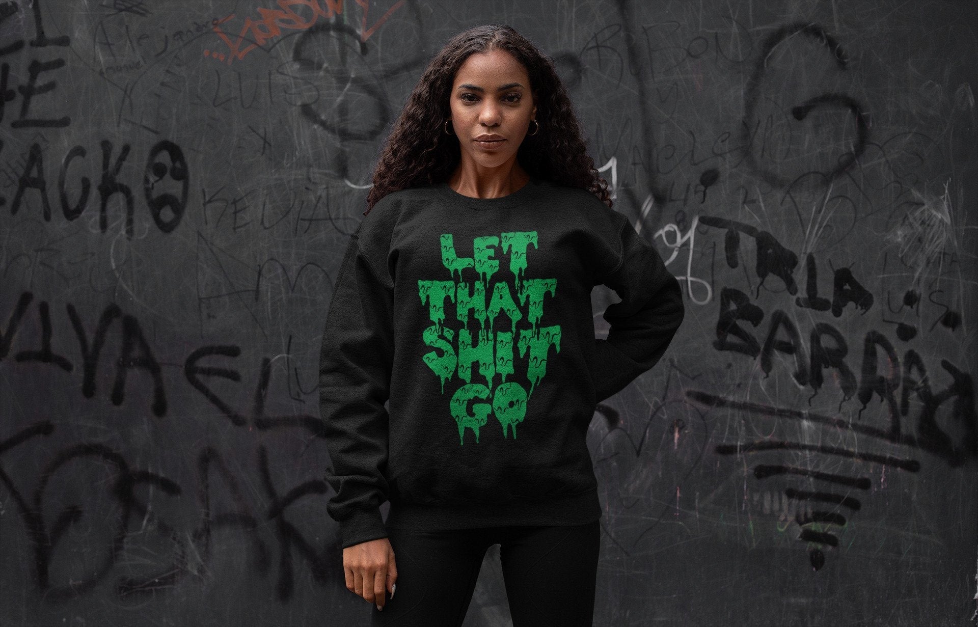 Let That Shit Go Unisex Tops - Air Jordan 3 Pine Green