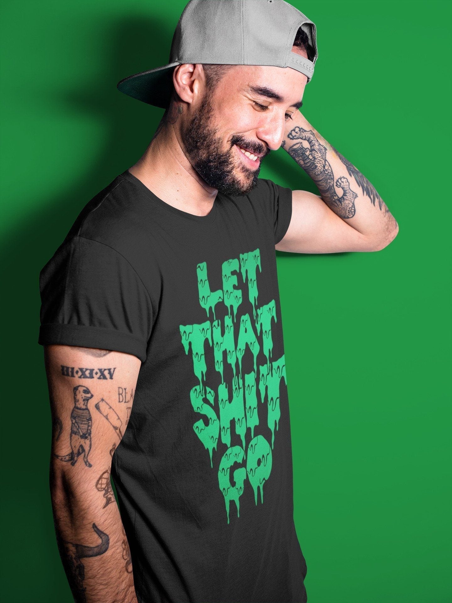 Let That Shit Go Unisex Tops - Air Jordan 3 Pine Green
