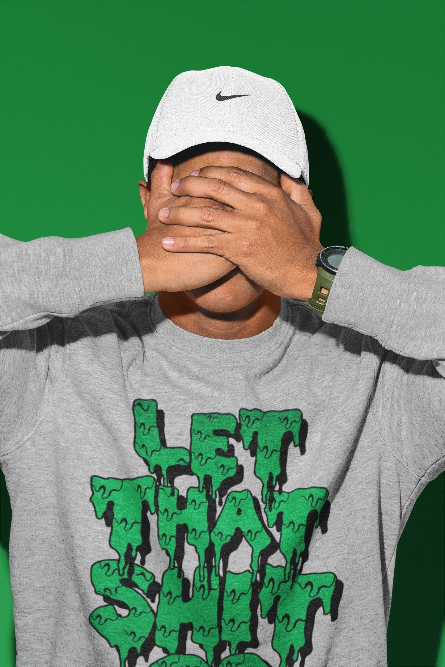 Let That Shit Go Unisex Tops - Air Jordan 3 Pine Green