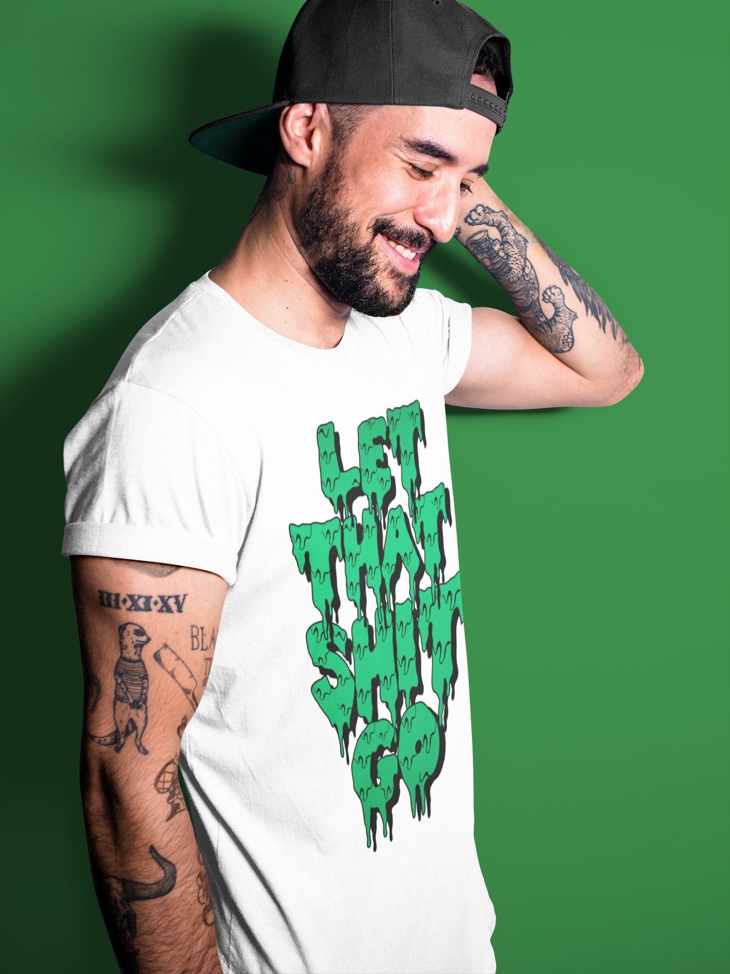 Let That Shit Go Unisex Tops - Air Jordan 3 Pine Green