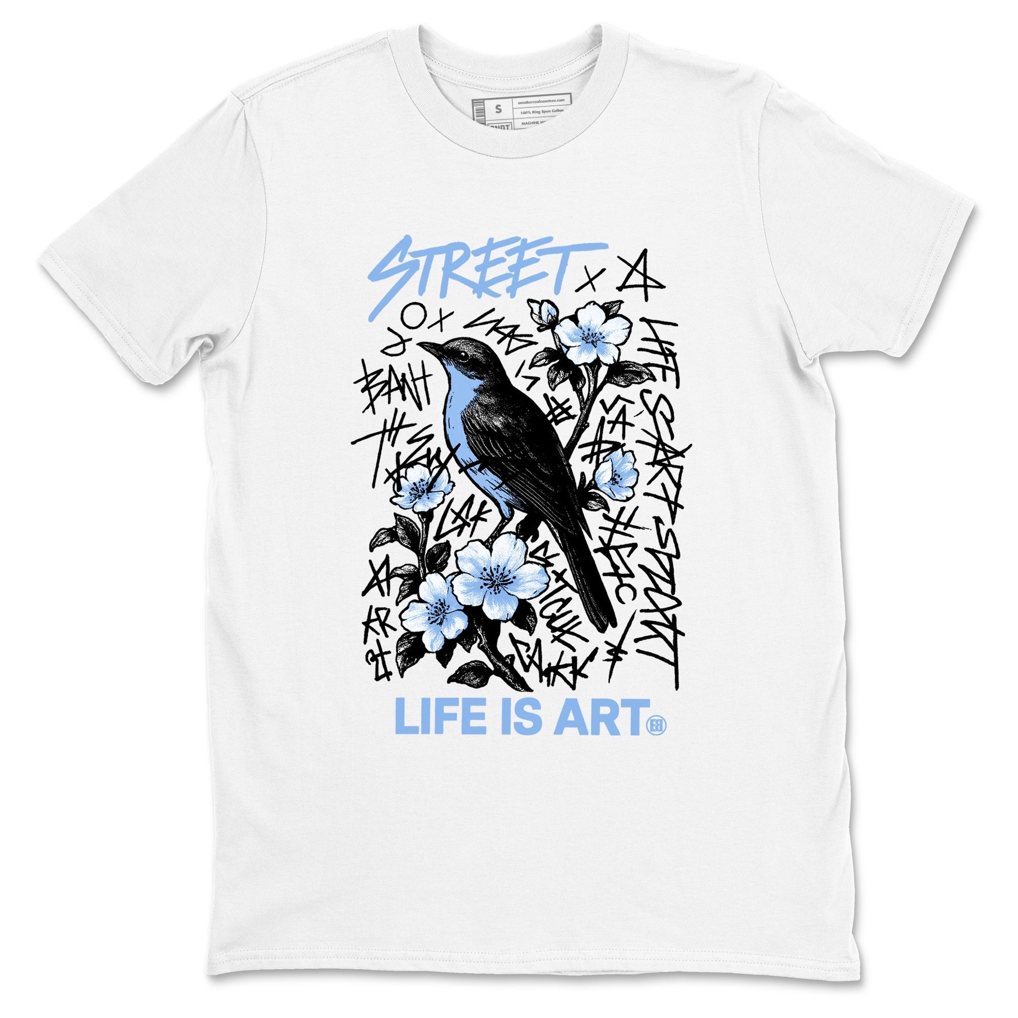 Life Is Art snkmatch Tees - Air Jordan 4 Forget Me Not